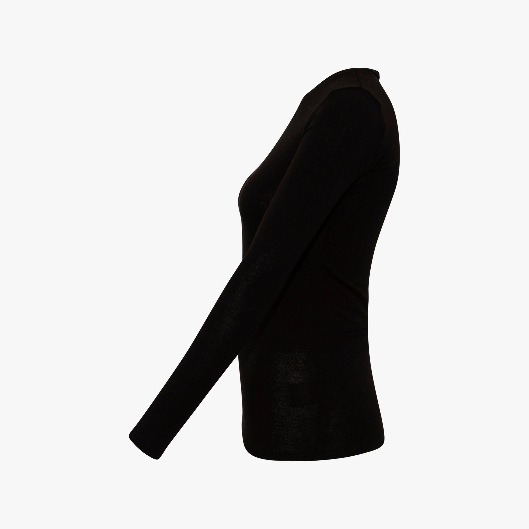 RH-Shirt Merino/Tencel | schwarz