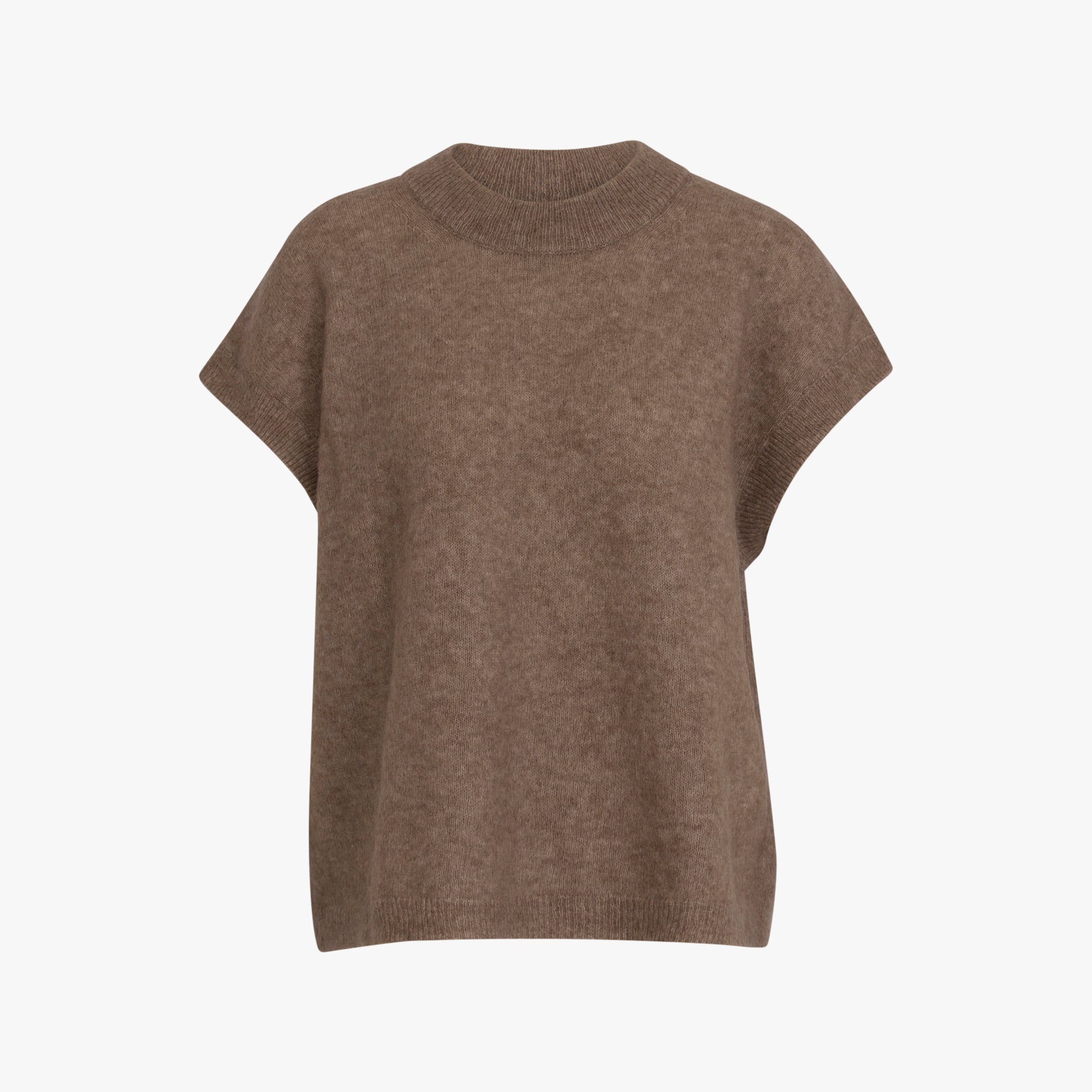 Strick Pullunder | graubeige