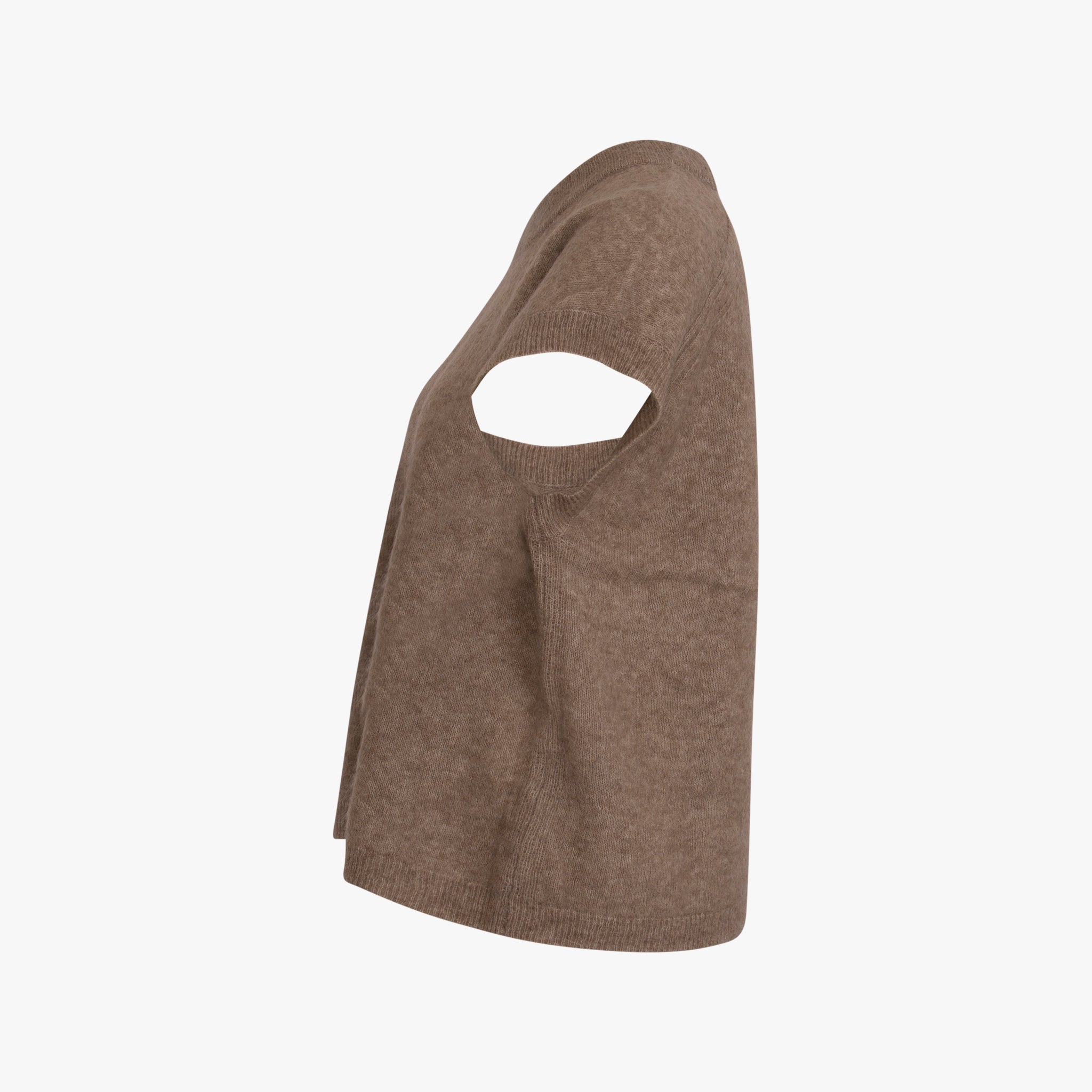Strick Pullunder | graubeige