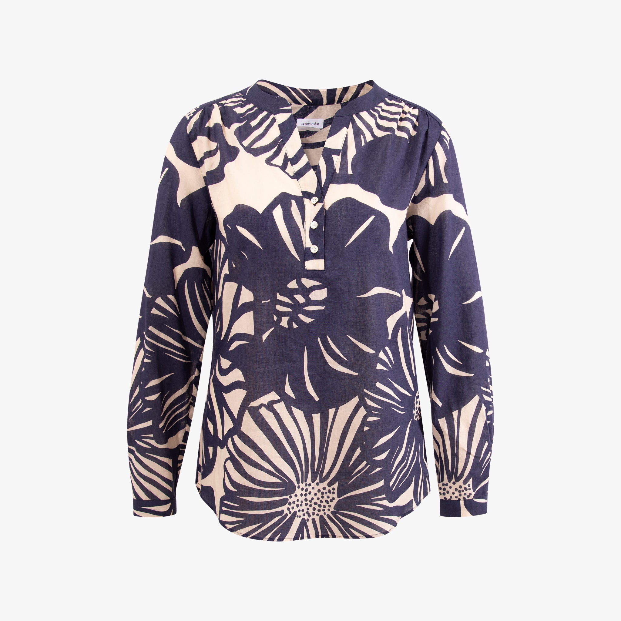 Bluse Flowerprint | navy
