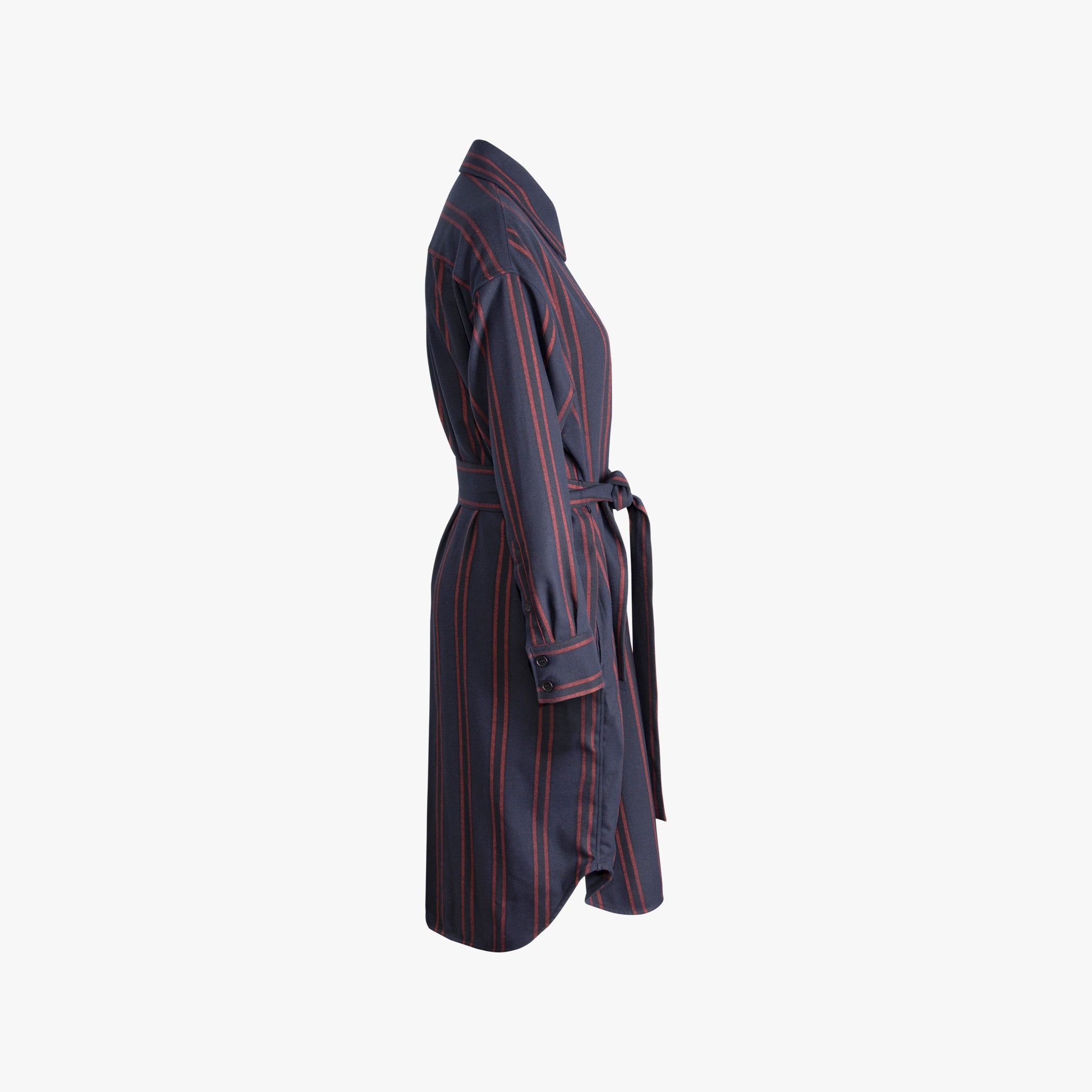 Midikleid Streifen | dunkelblau