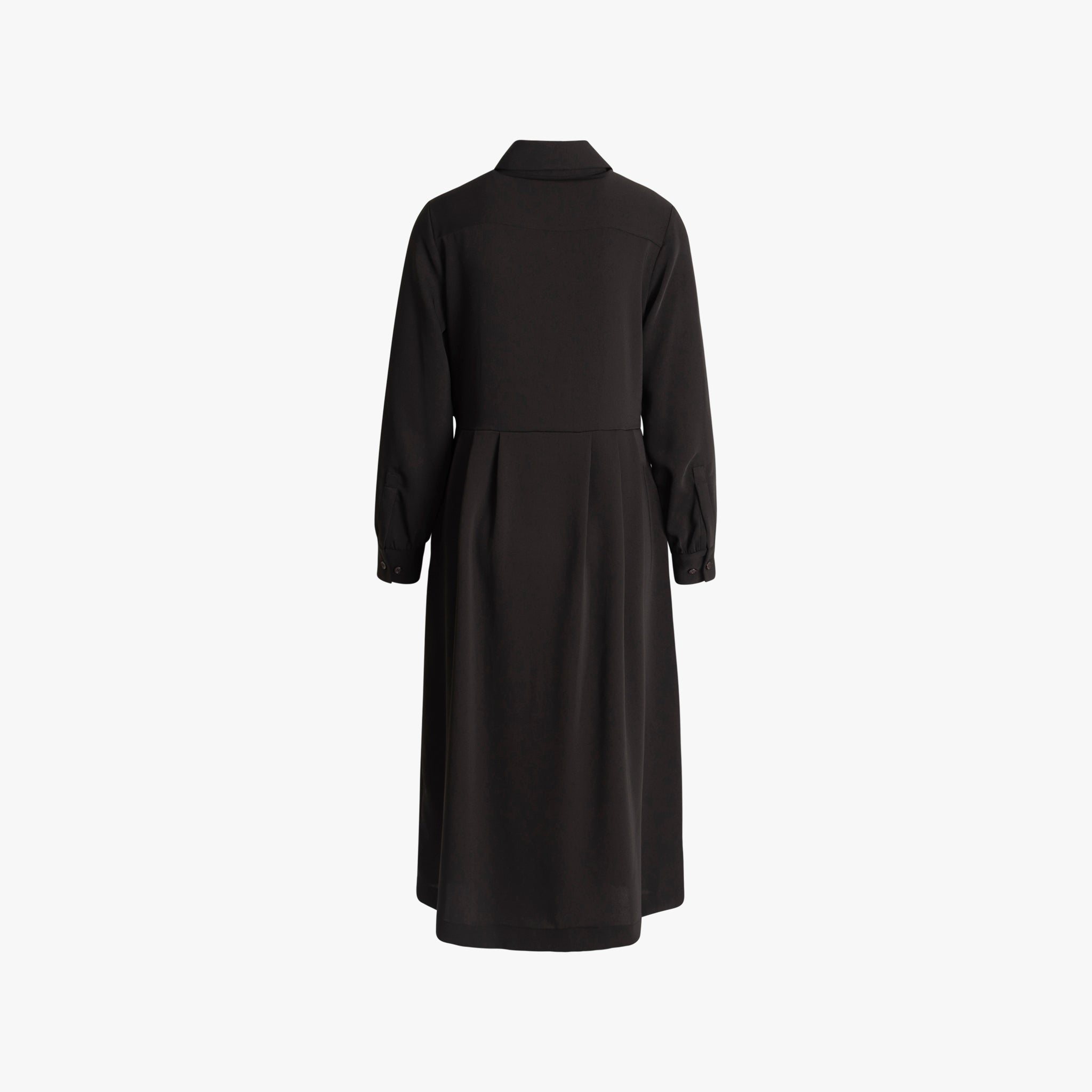 Kleid angesetzter Rock | schwarz