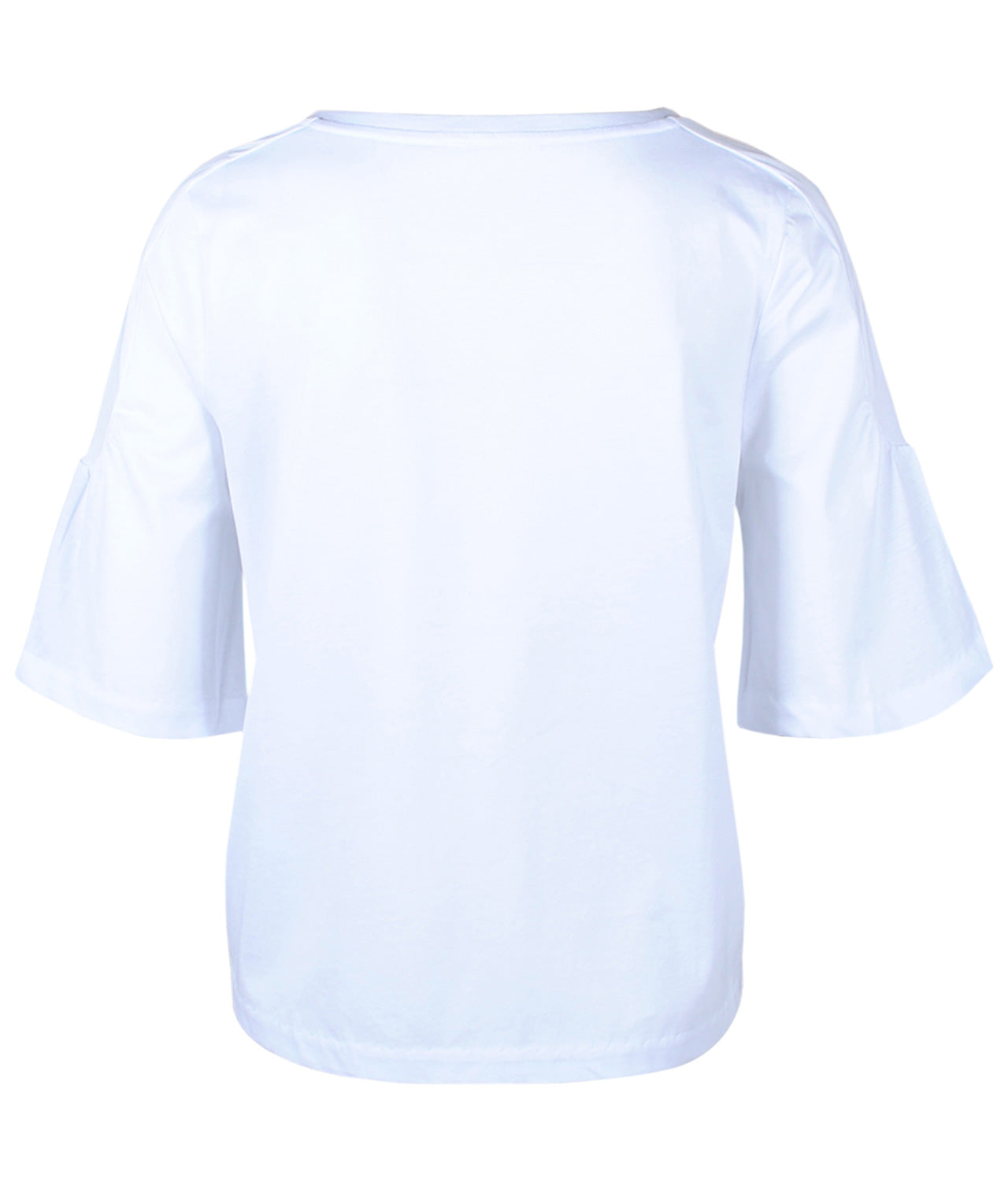 Shirt Volantarm | weiß