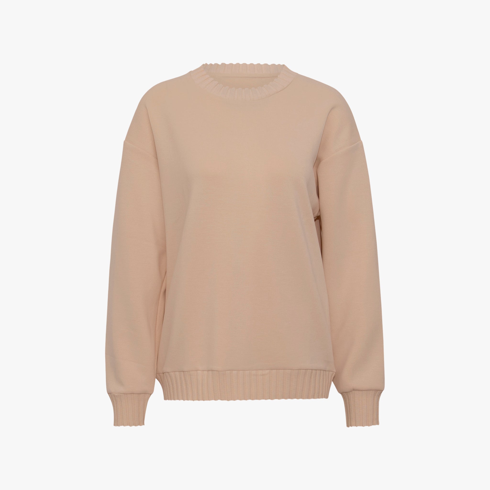 Sweater Strickabschlüsse | champagner