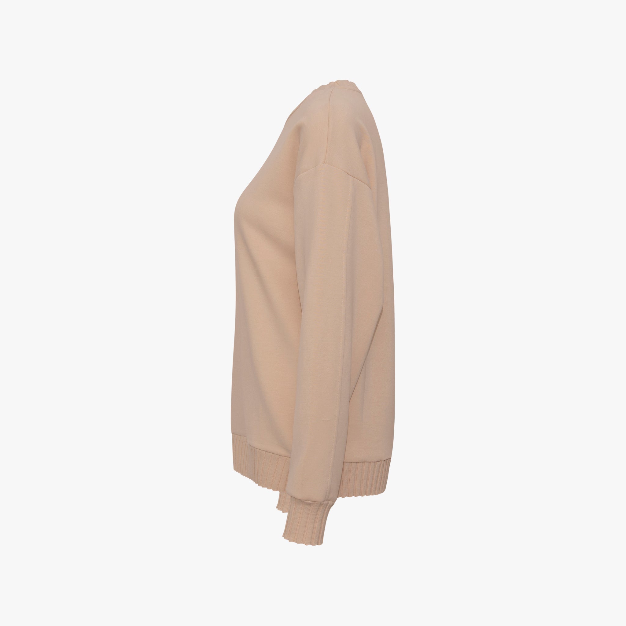 Sweater Strickabschlüsse | champagner