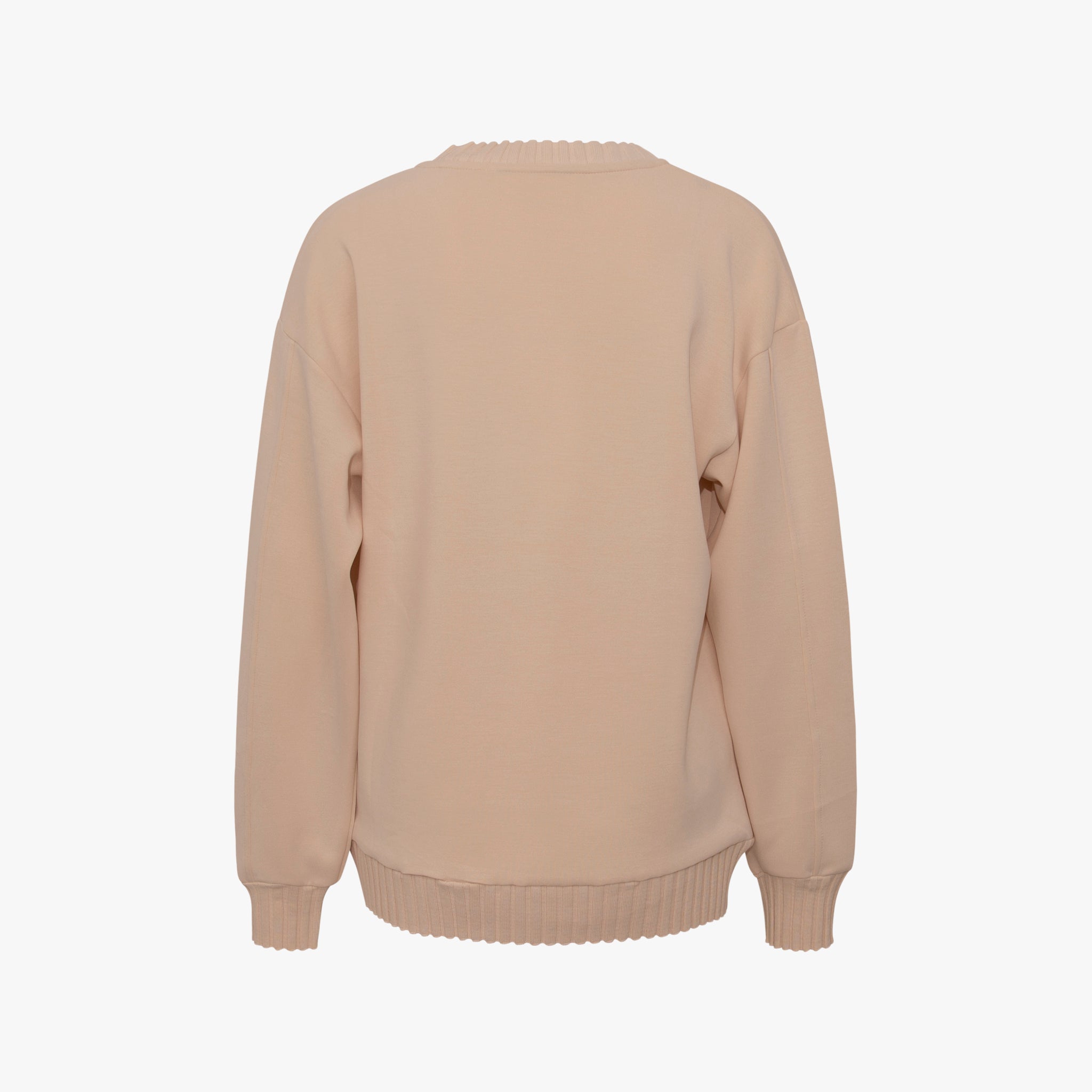 Sweater Strickabschlüsse | champagner