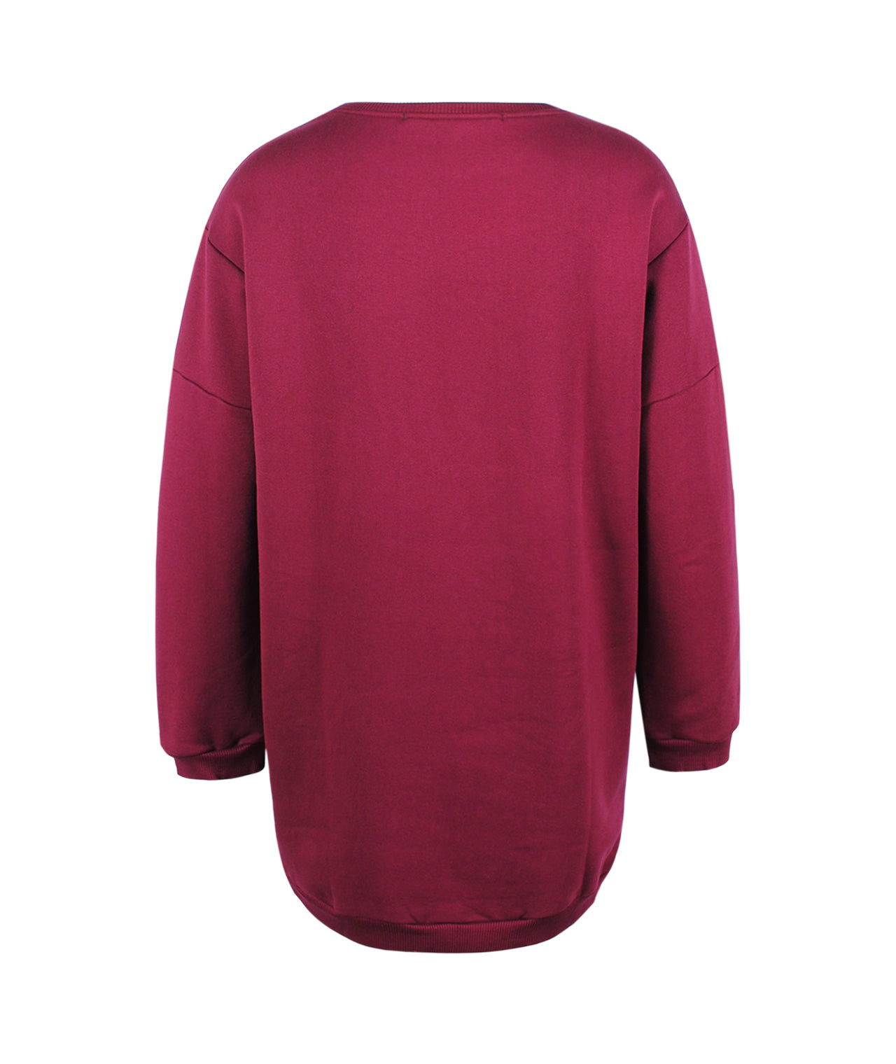 Sweatkleid | bordeaux