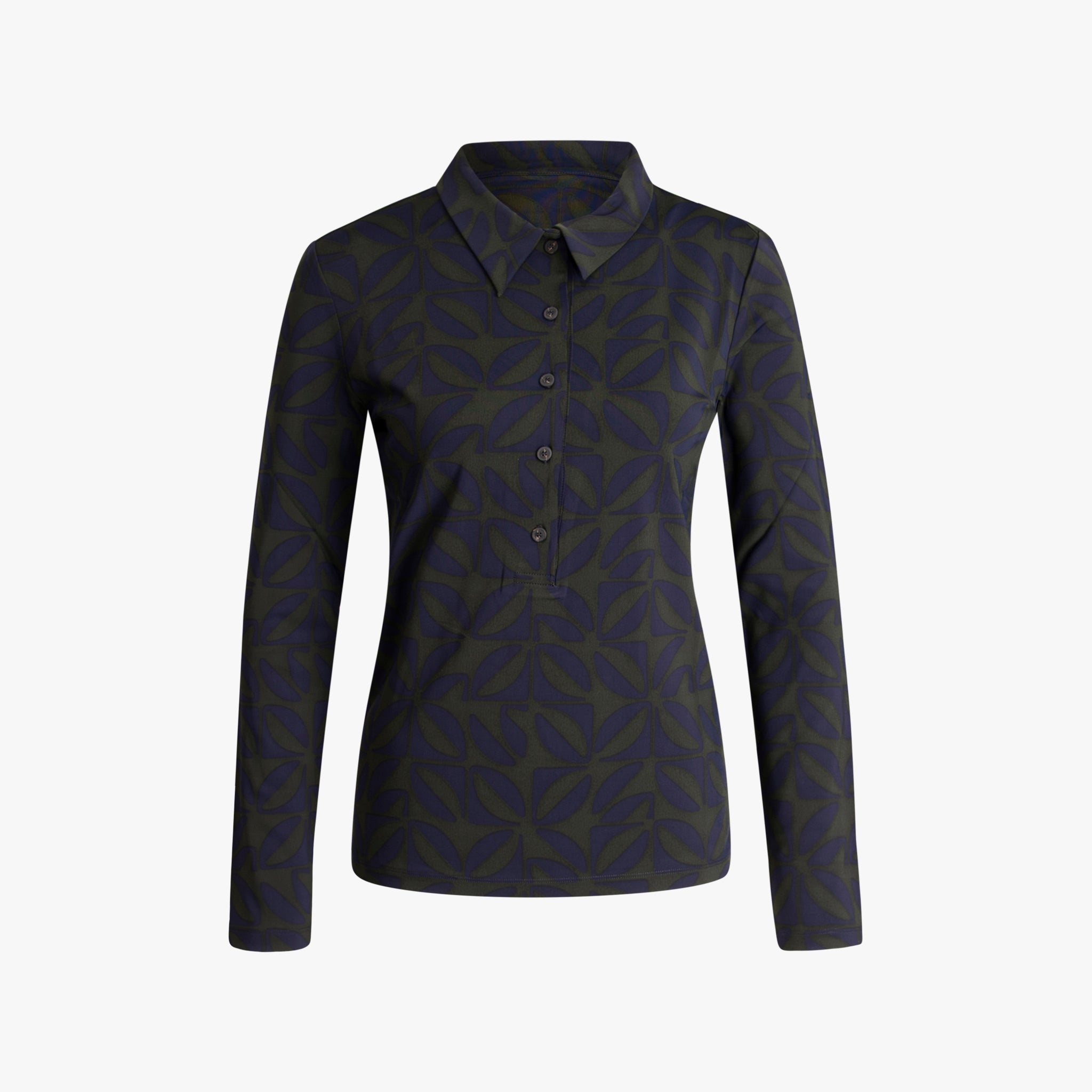 Bluse Pattern | dunkelblau