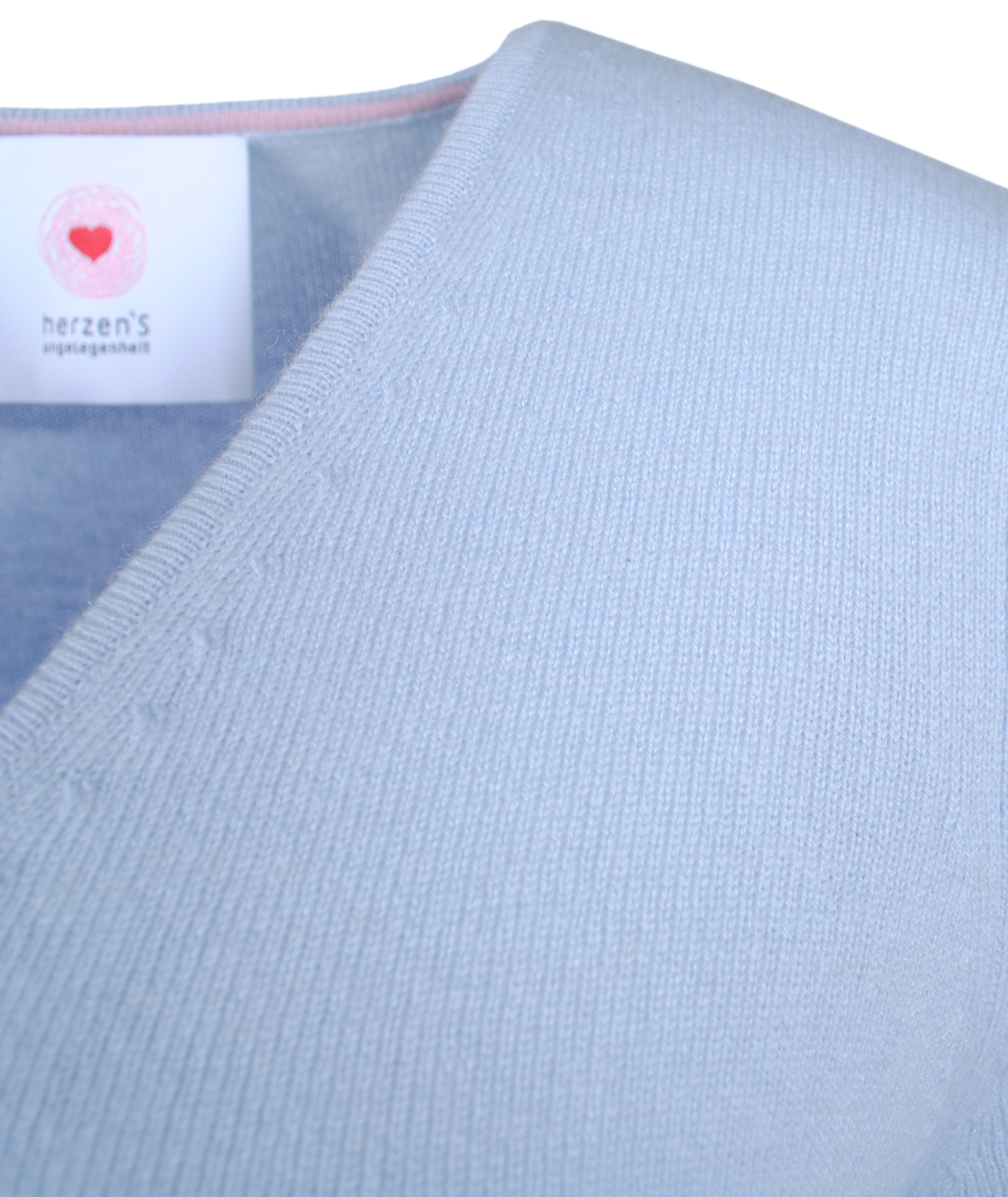 V-Pulli schmal | hellblau