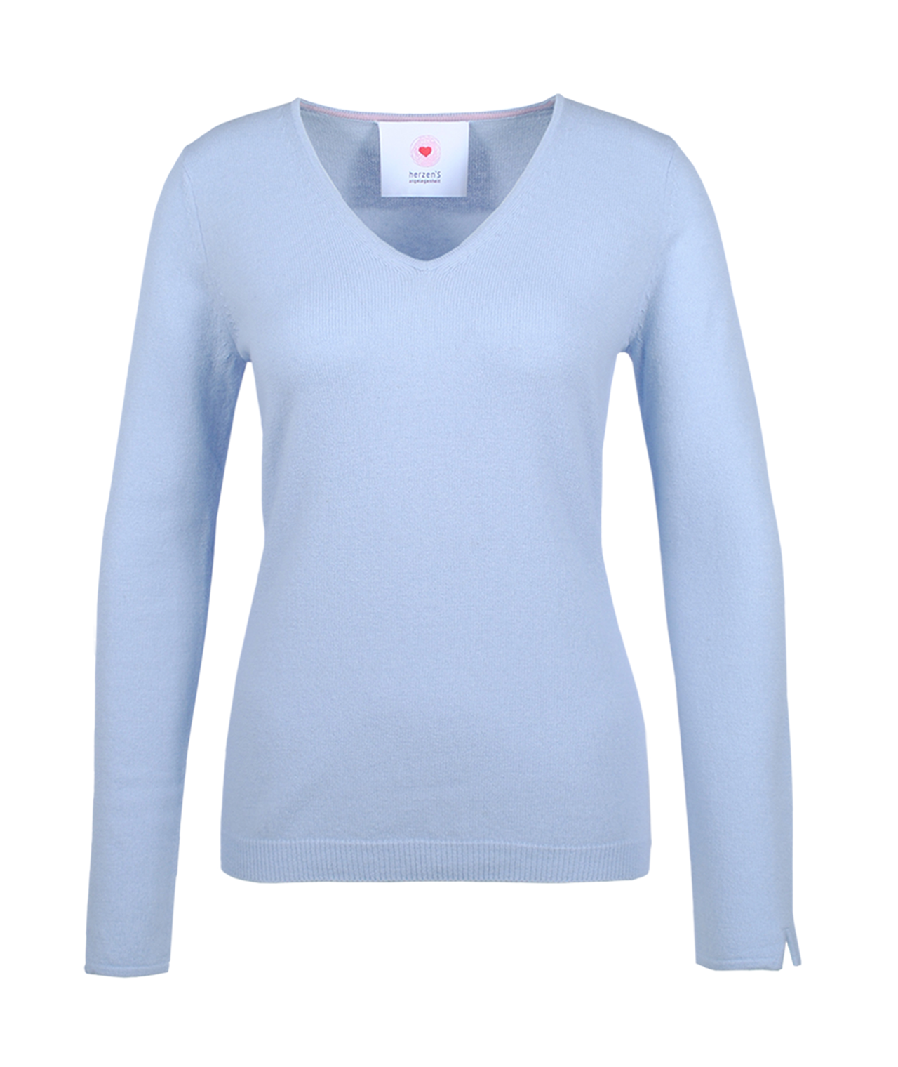 V-Pulli schmal | hellblau