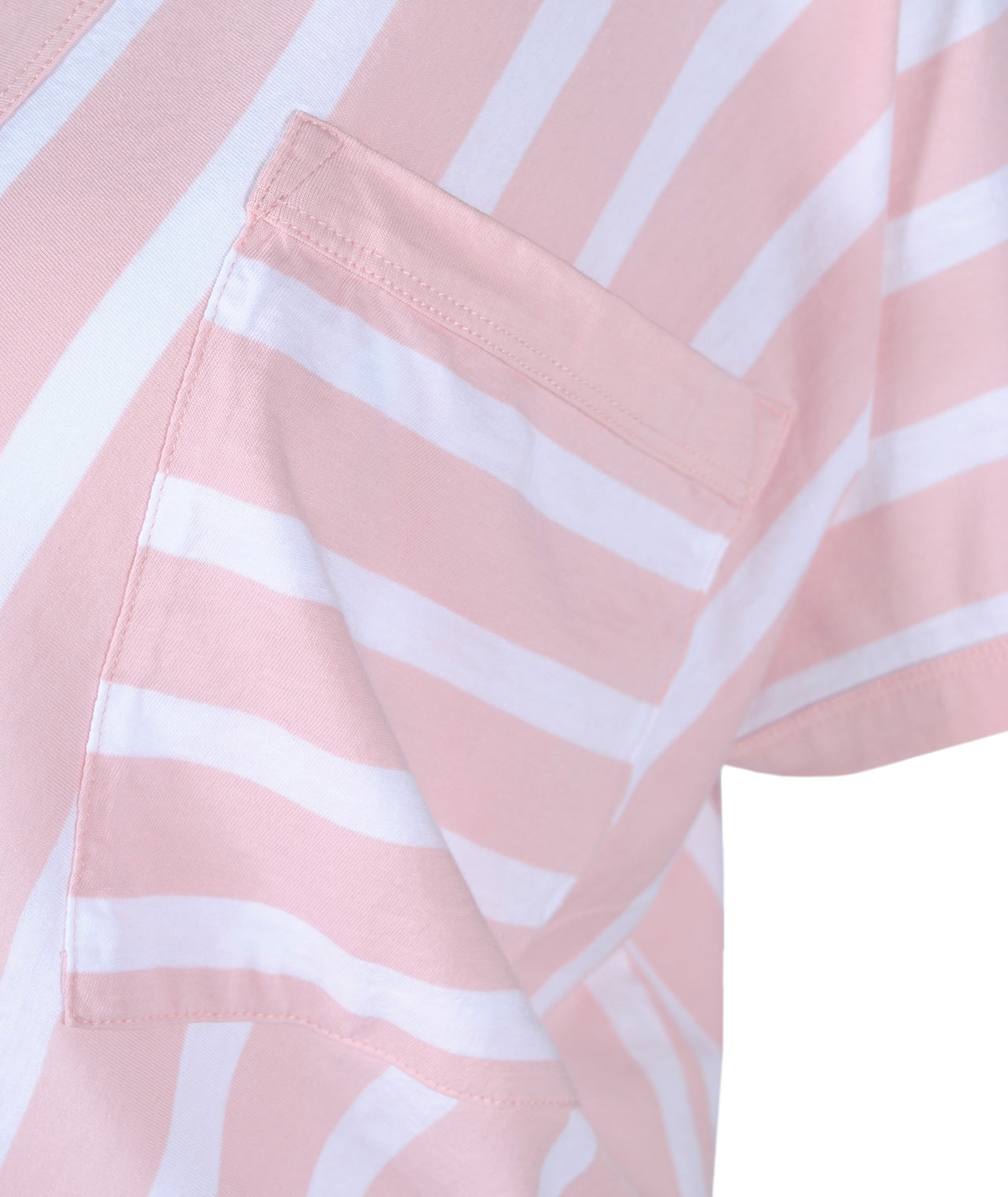 V2-Shirt Streifen | rose