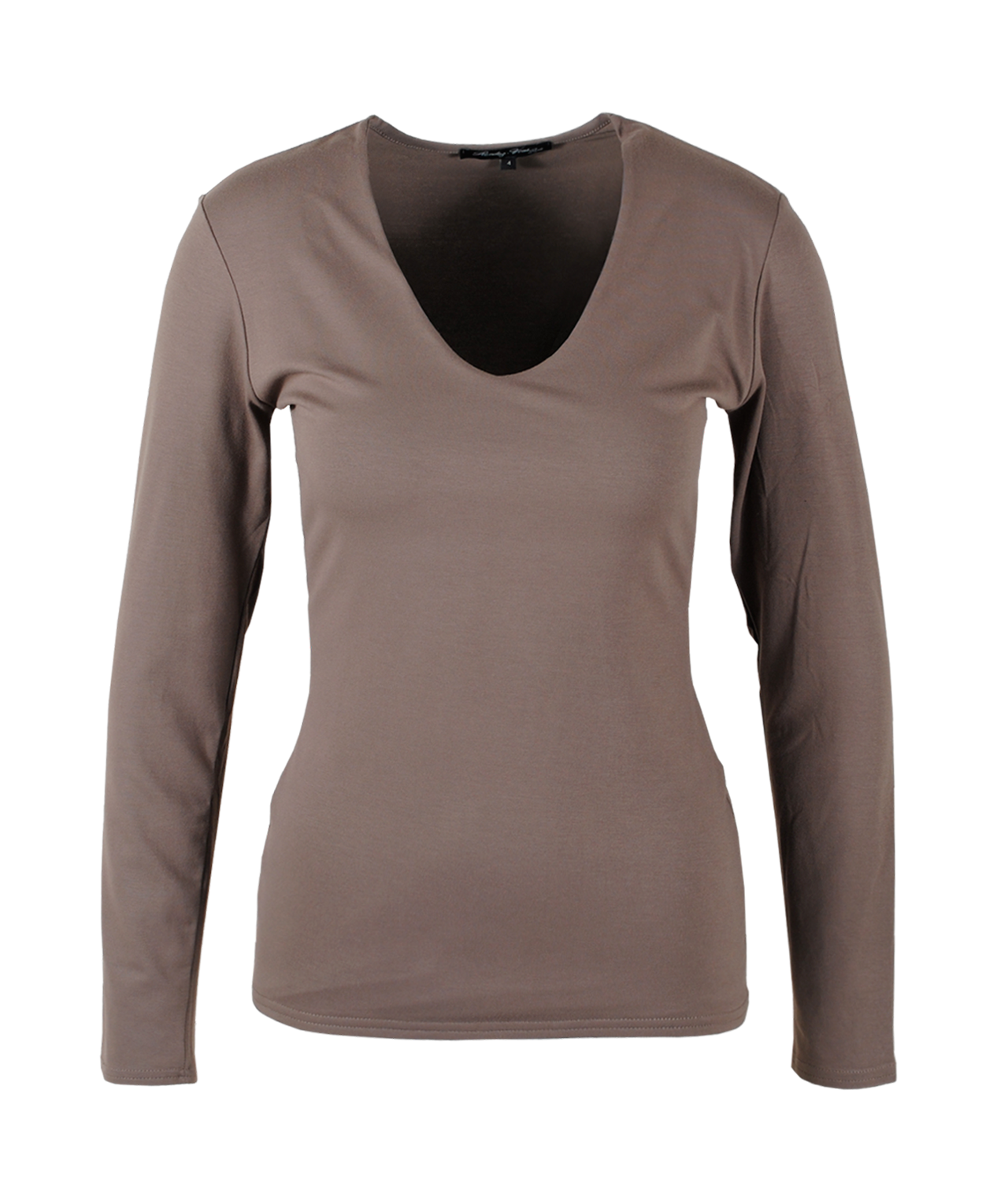 V-Shirt Sylvia 1/1 Arm | taupe