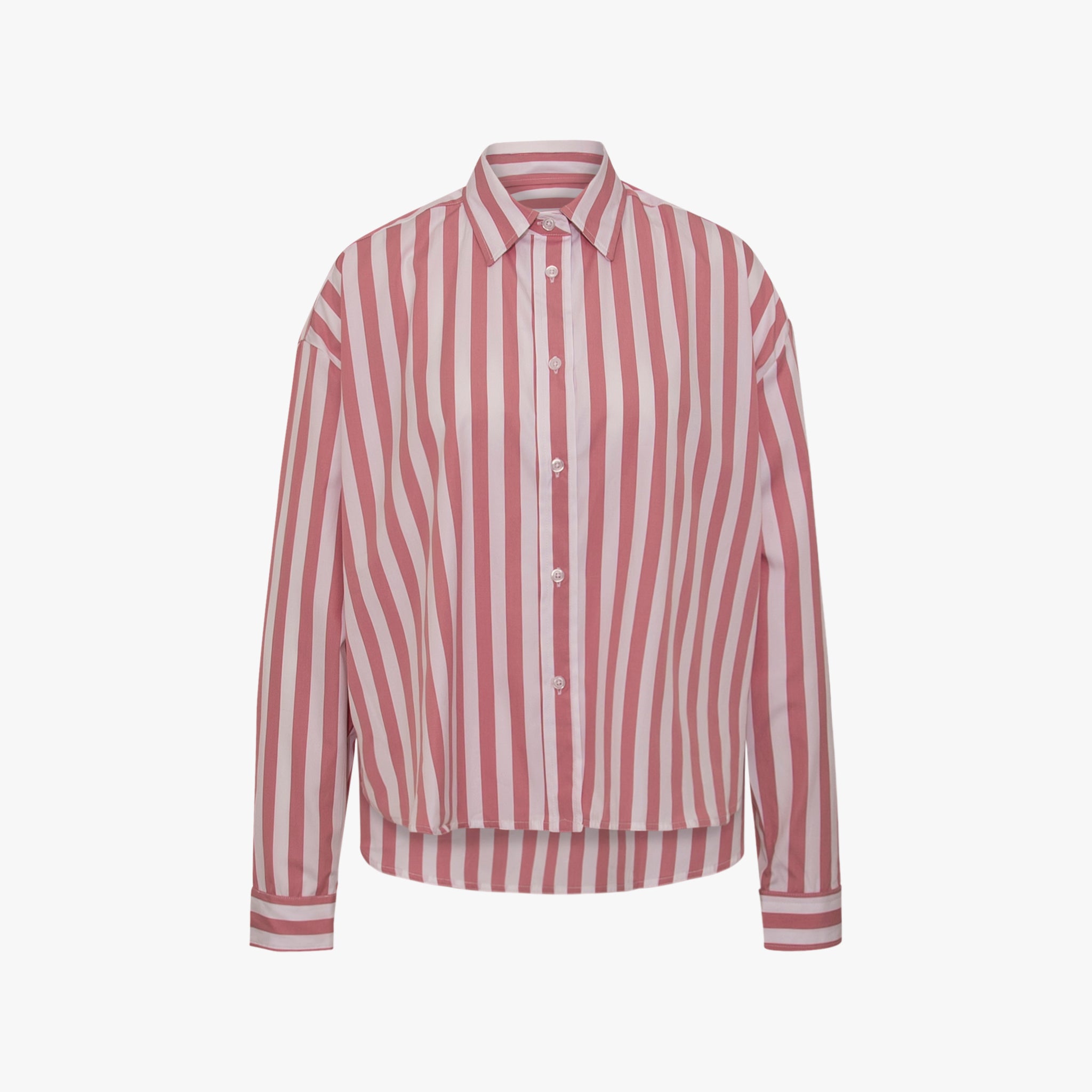 Bluse Streifen | rosa