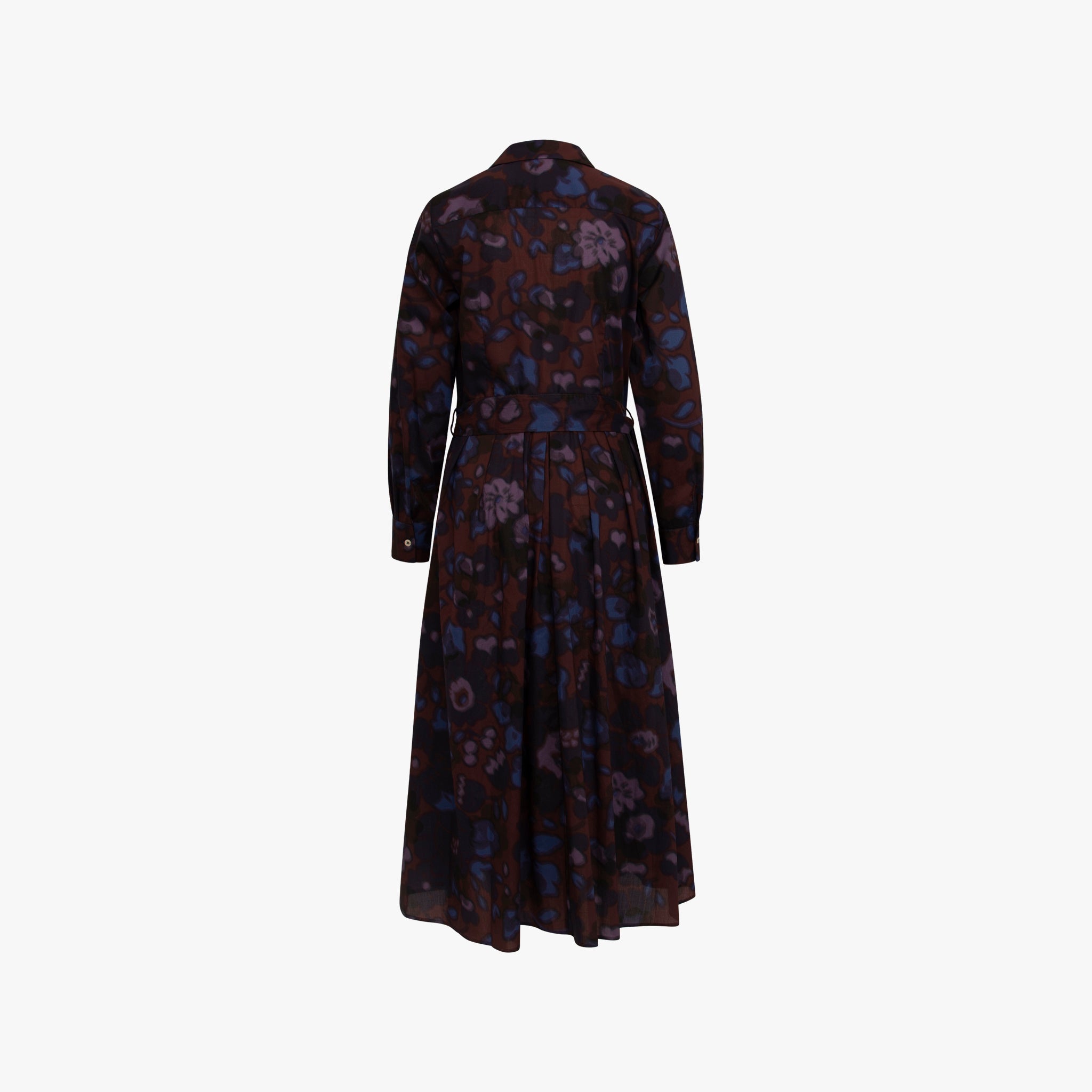 Hemdblusenkleid | aubergine