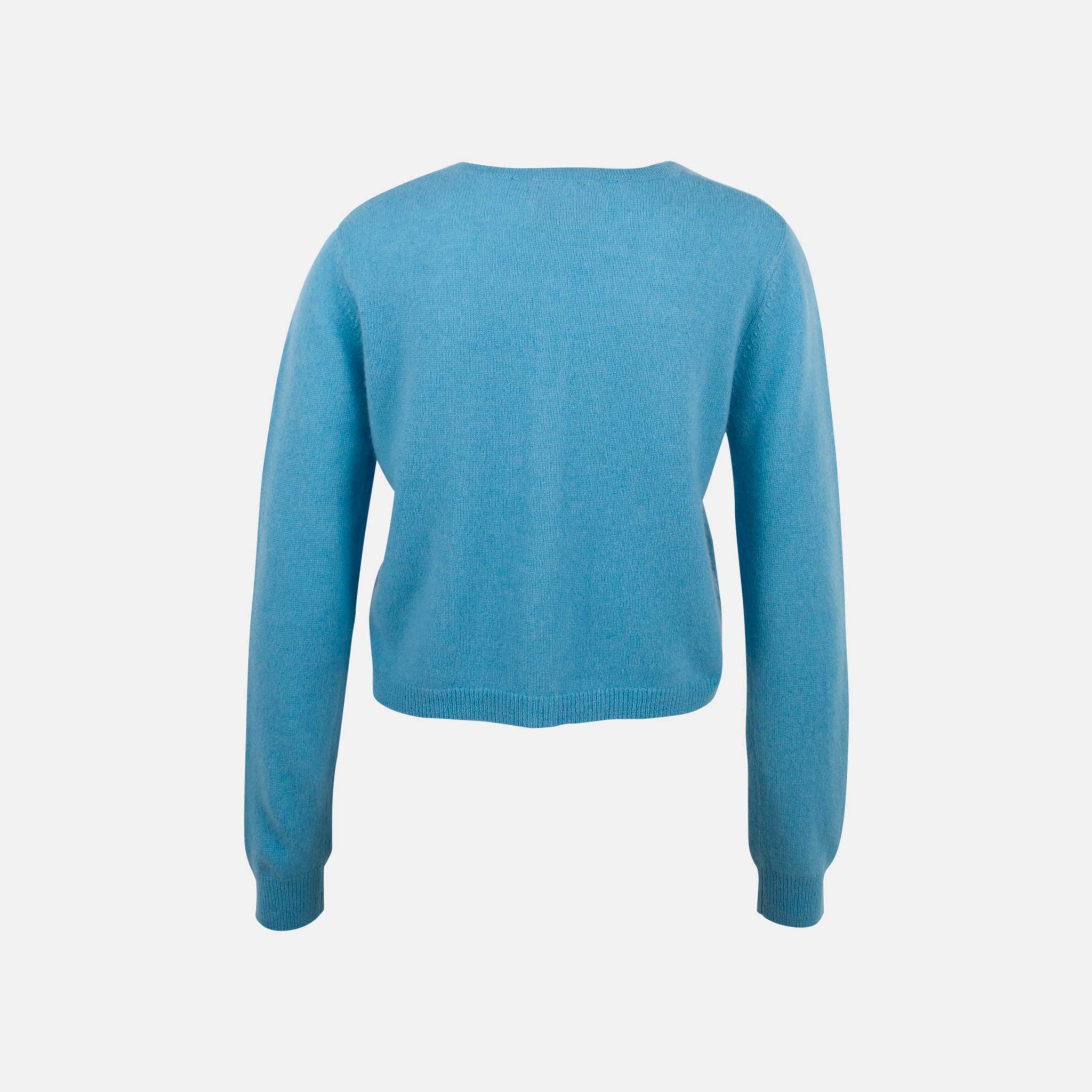 Absolut Cashmere Cashmere Jacke Atika hinten | hellblau