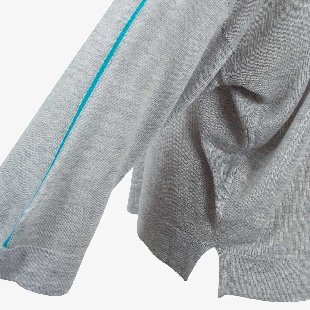 Absolut Cashmere Pulli Maxine Schlitz | graumelange