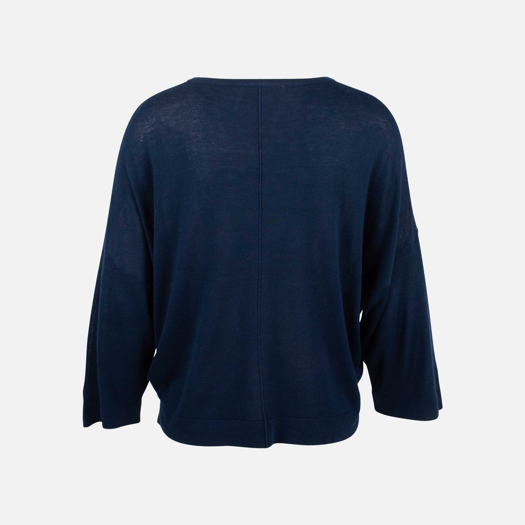 Absolut Cashmere Pulli Maxine Rückenteil | nachtblau