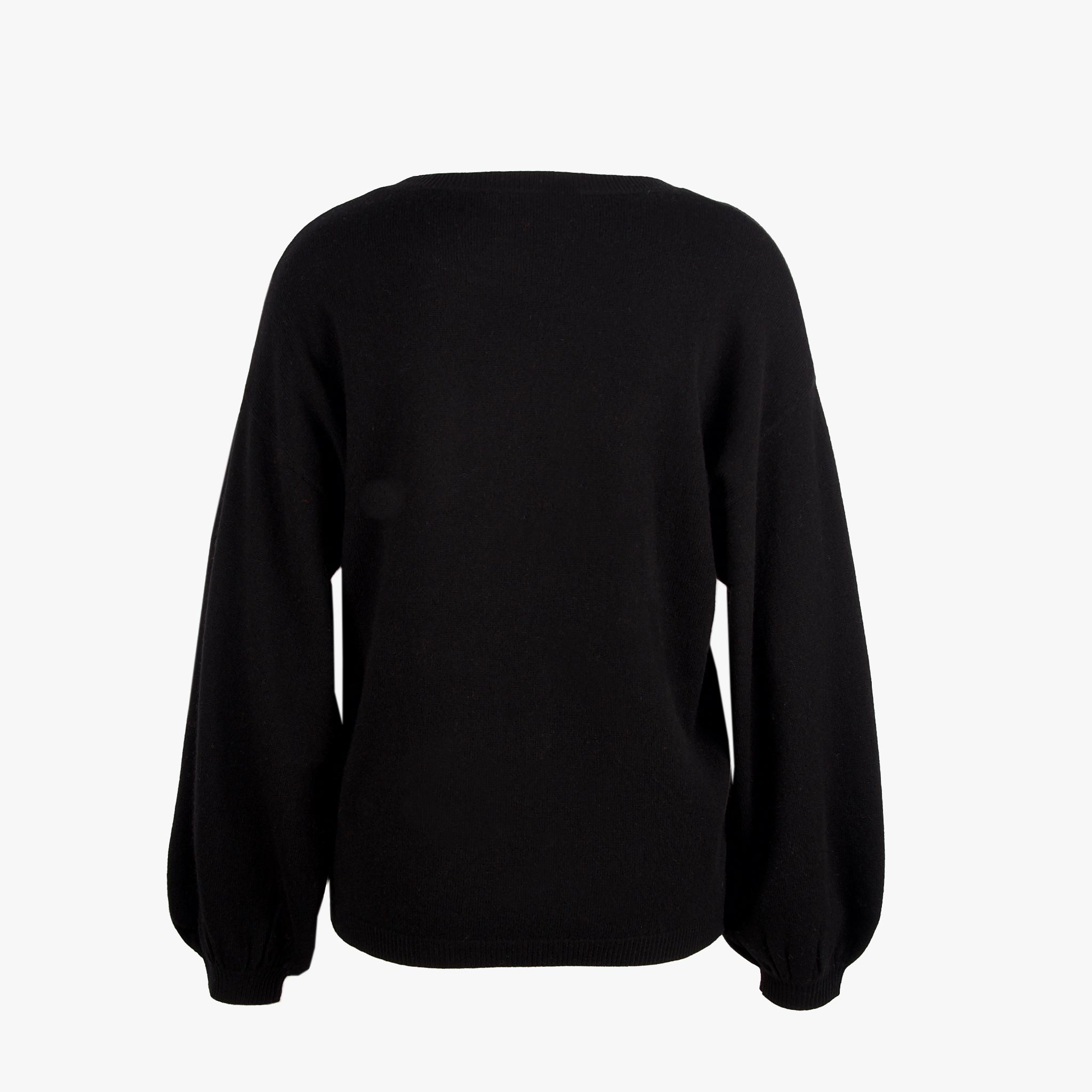 Absolut Cashmere Pulli Ballonärmel | schwarz