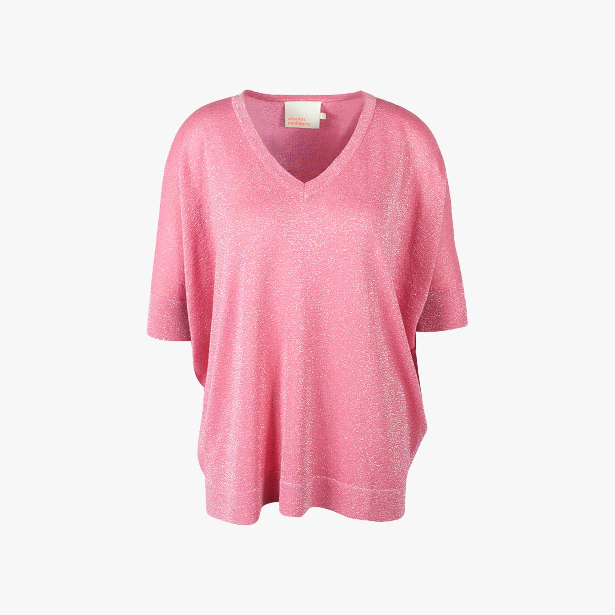 V-Poncho Glitzer (rosa, XXS) | rosa
