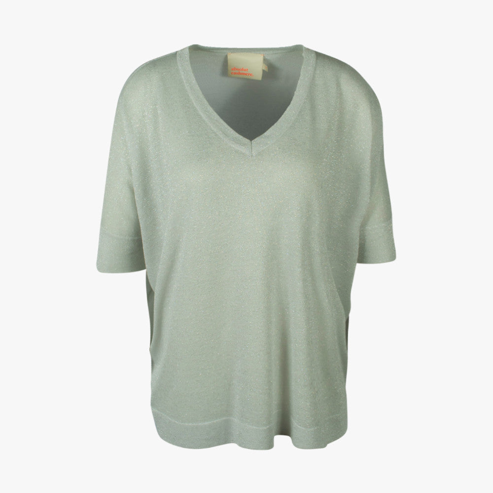 V-Poncho Glitzer (silber, XXS) | silber