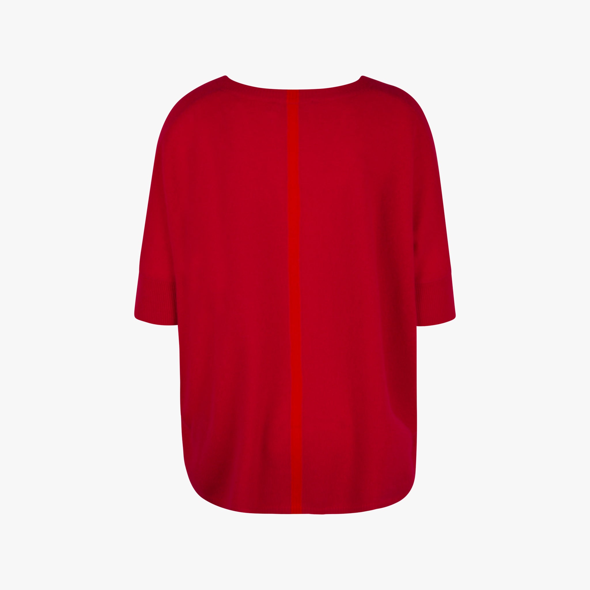 Absolute Cashmere V-Ponchopulli Backstripe | fuchsia