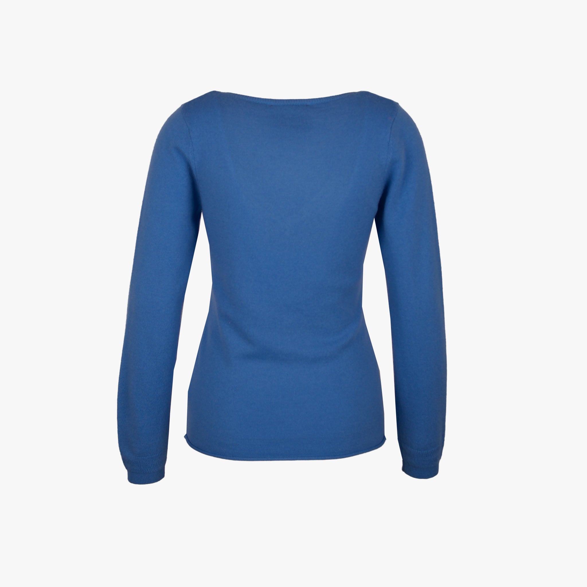 Absolut Cashmere V-Pulli Basic | blau