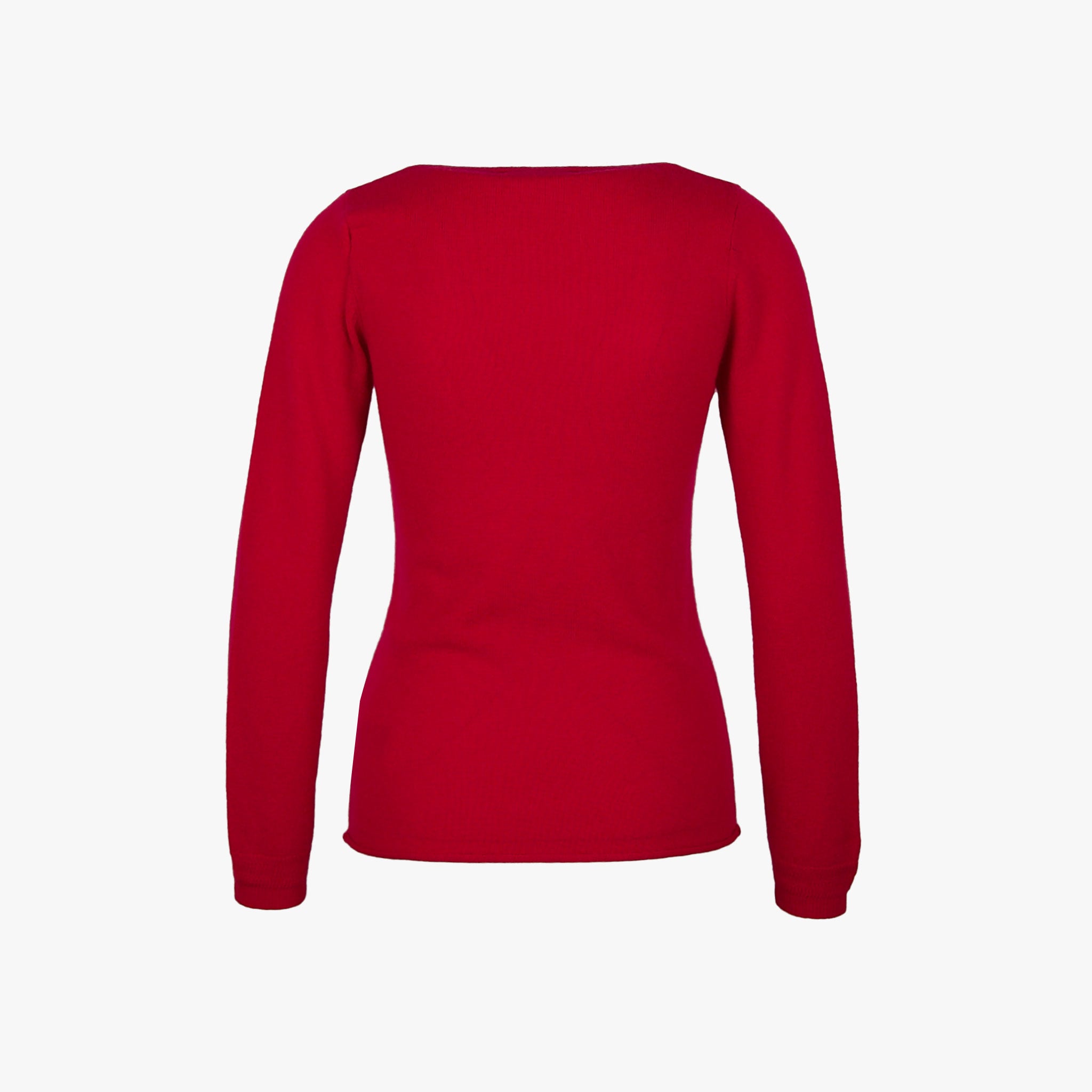 Absolut Cashmere V-Pulli Basic | fuchsia