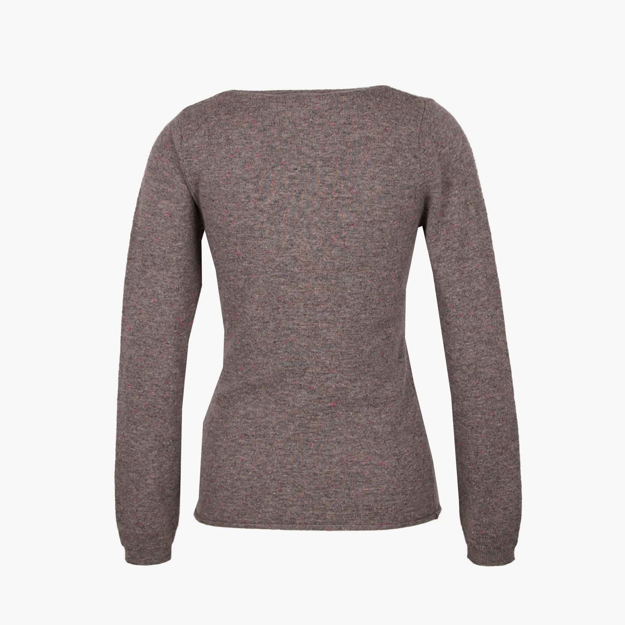 Absolut Cashmere V-Pulli Basic | grau