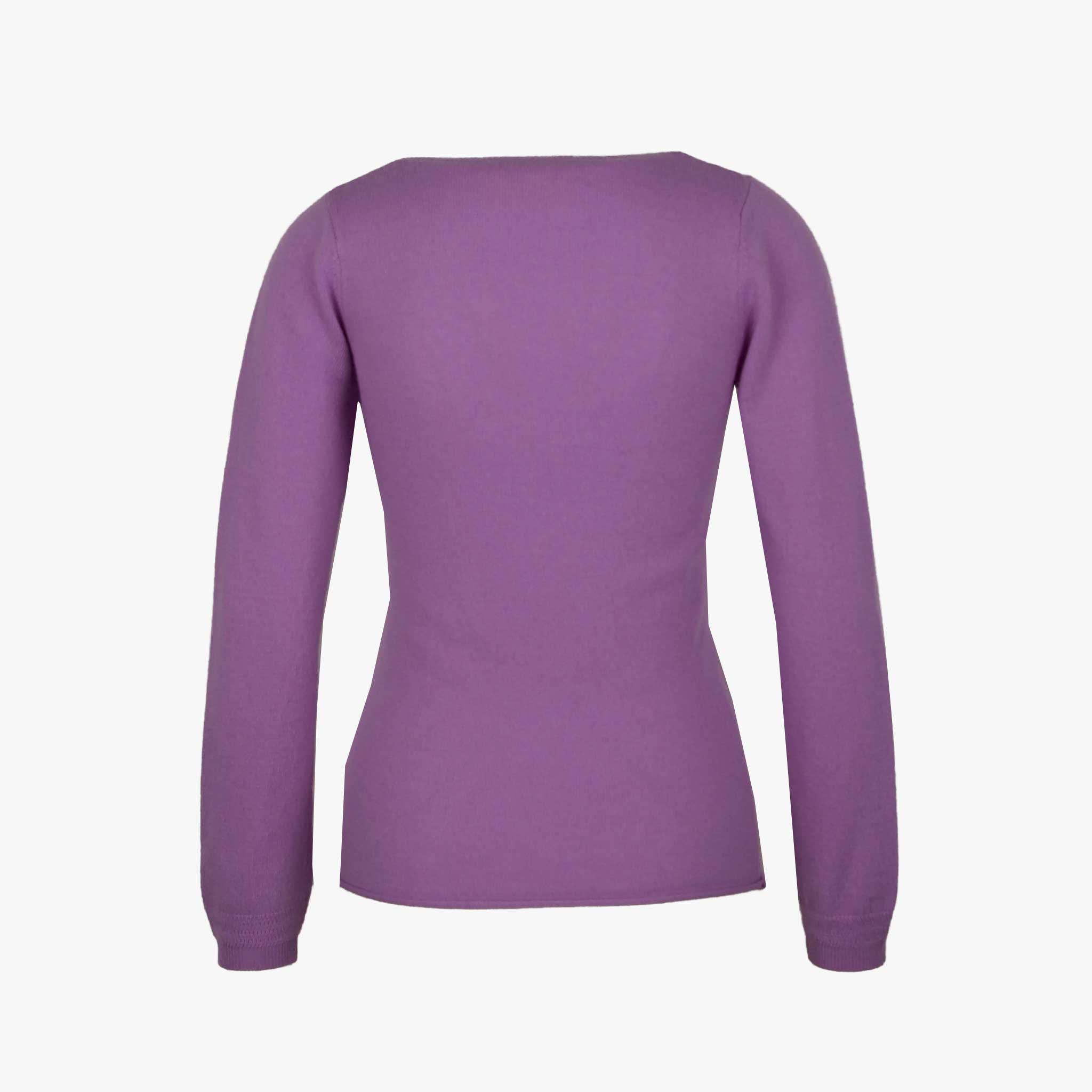 Absolut Cashmere V-Pulli Basic | lavendel