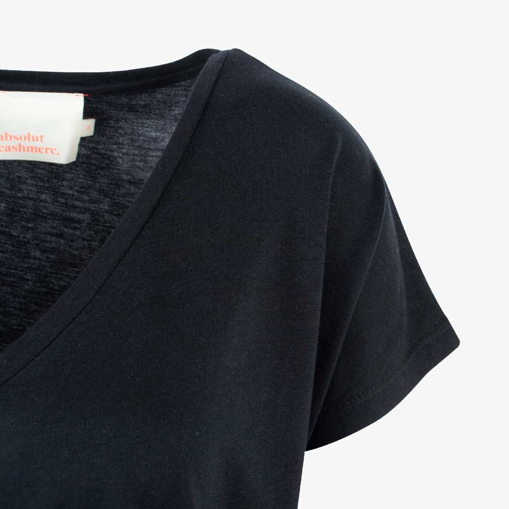 Absolut Cashmere Shirt Melissa Ärmel | schwarz