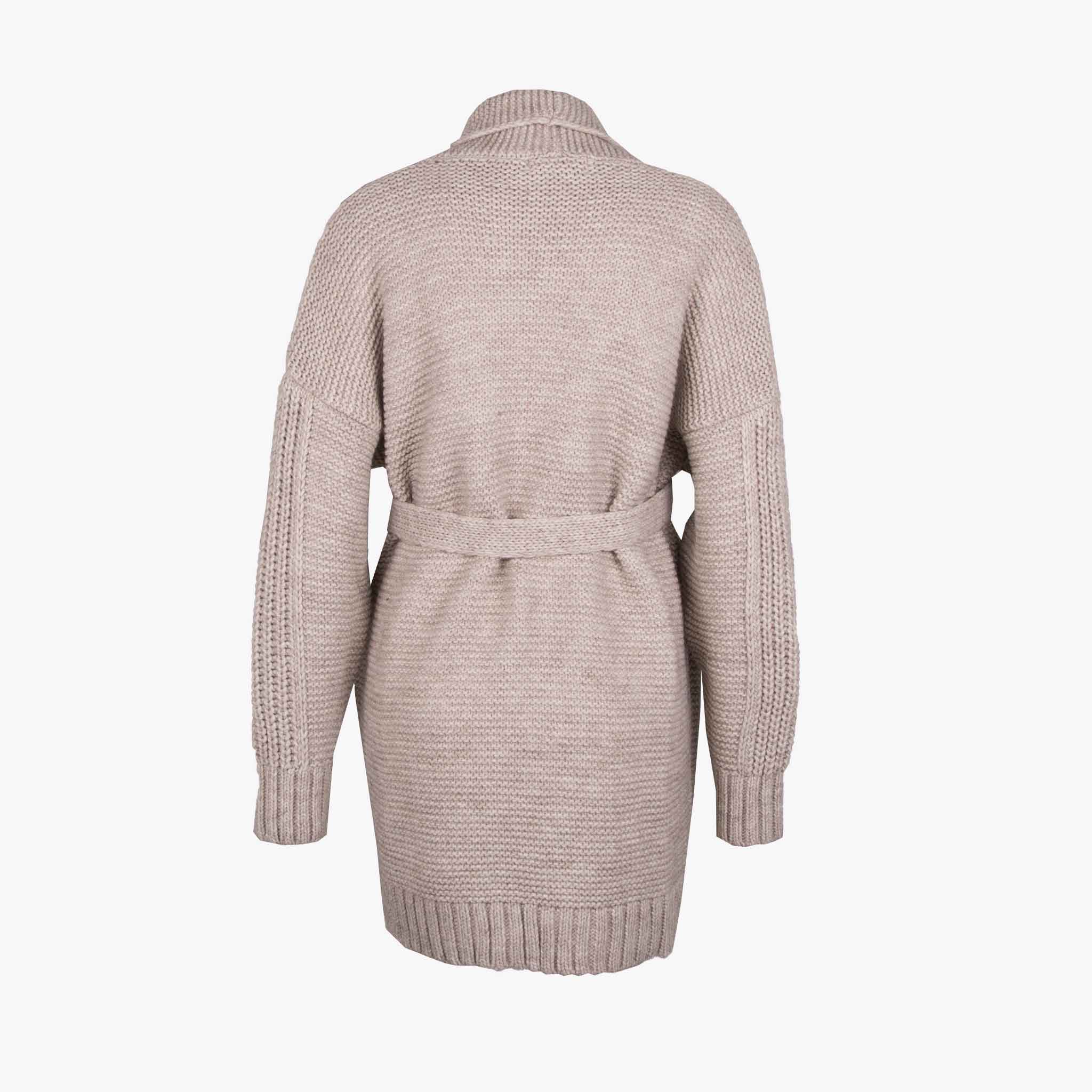 Aggel Kurzmantel Strick | beige