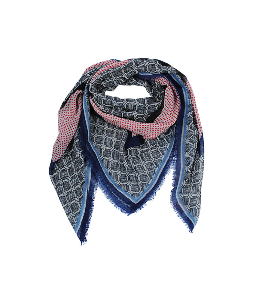 Tuch Mynthe 140x140cm | blau
