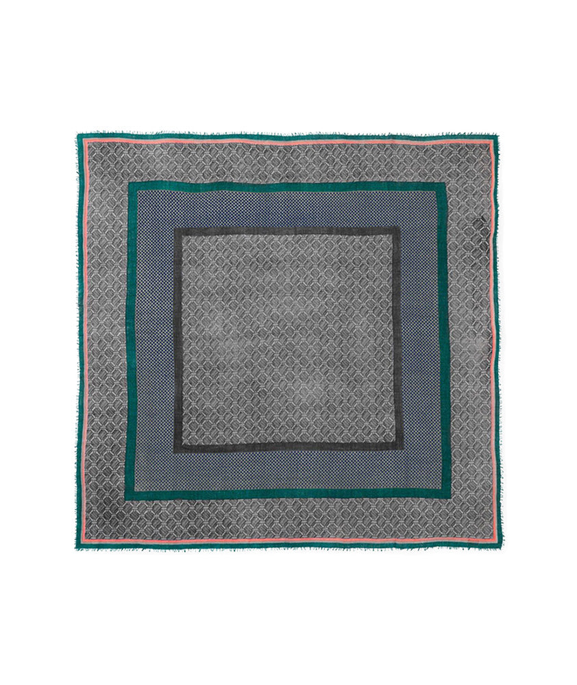 Tuch Mynthe 140x140cm | grau