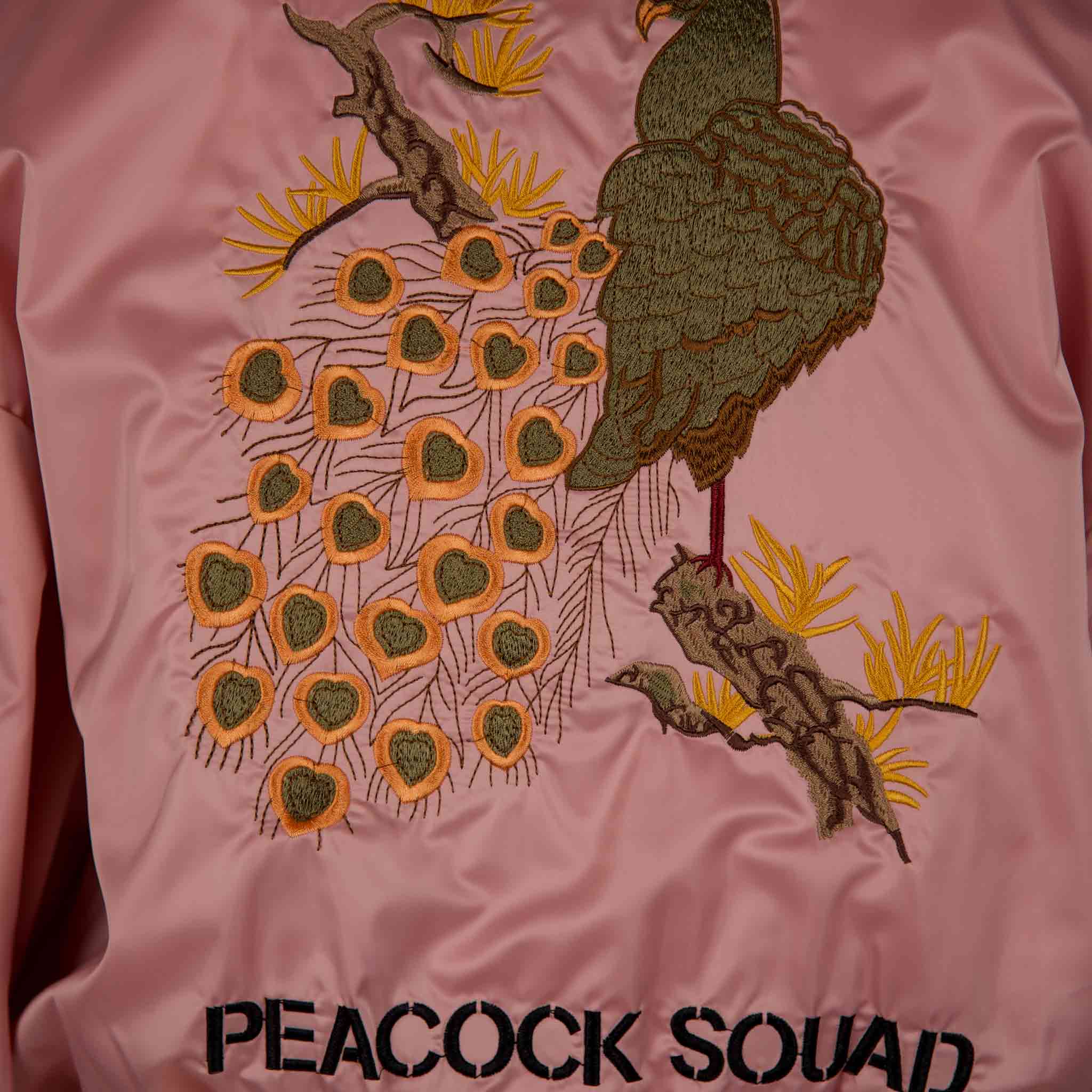 Bombers Bomberjacke Backprint | pink