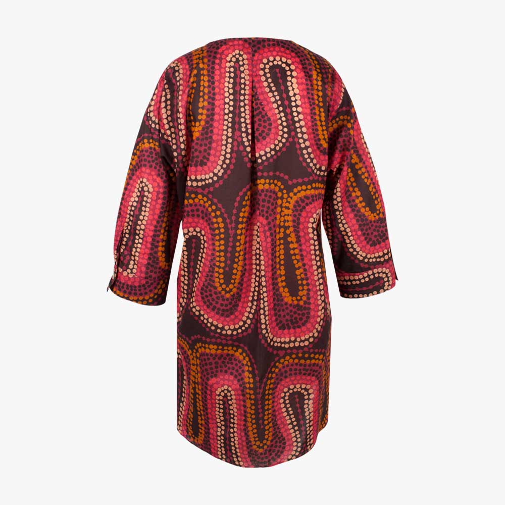 Tunikakleid Dotprint | red