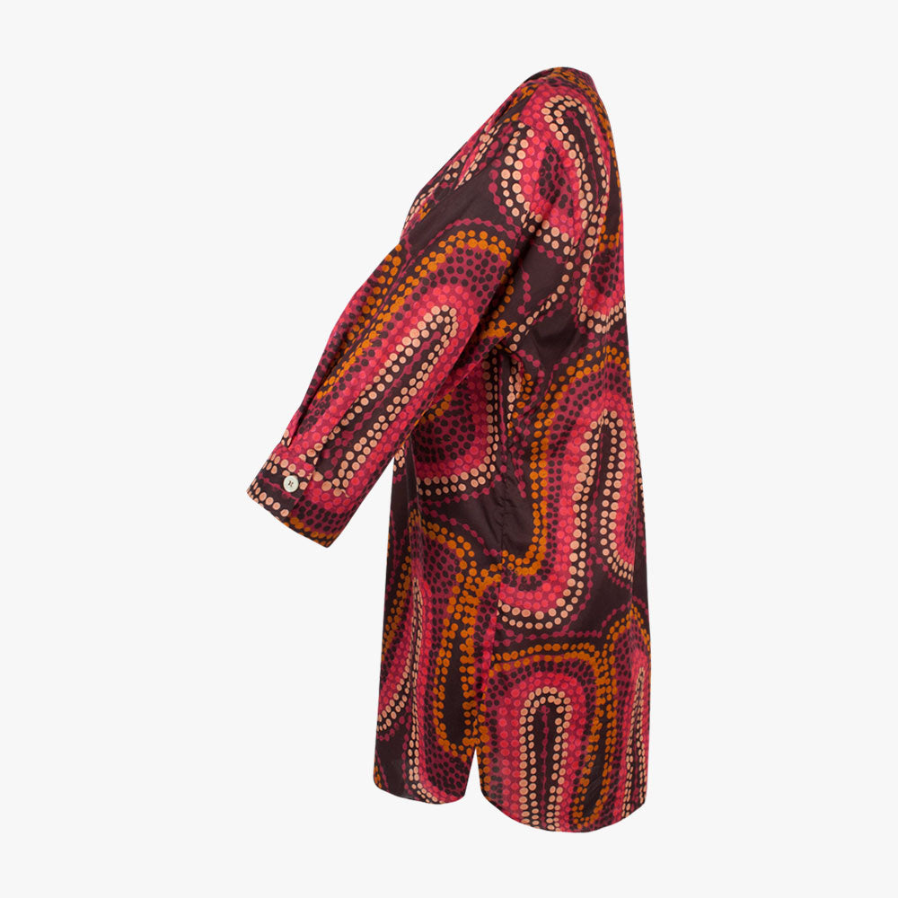 Tunikakleid Dotprint | red