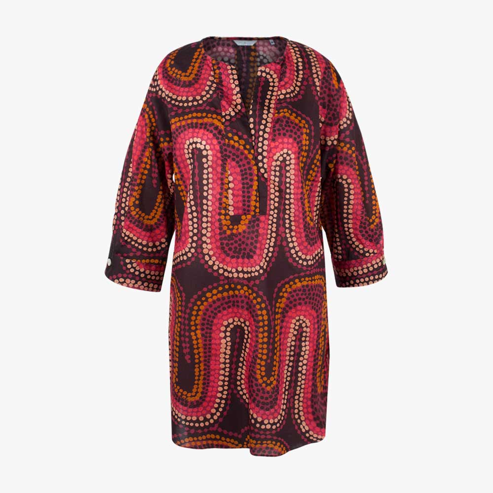 Tunikakleid Dotprint | red