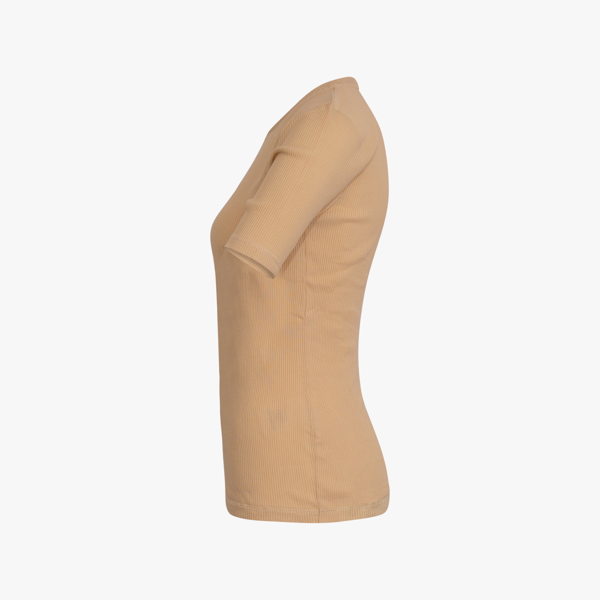1/2 Ripp-Shirt uni | creme