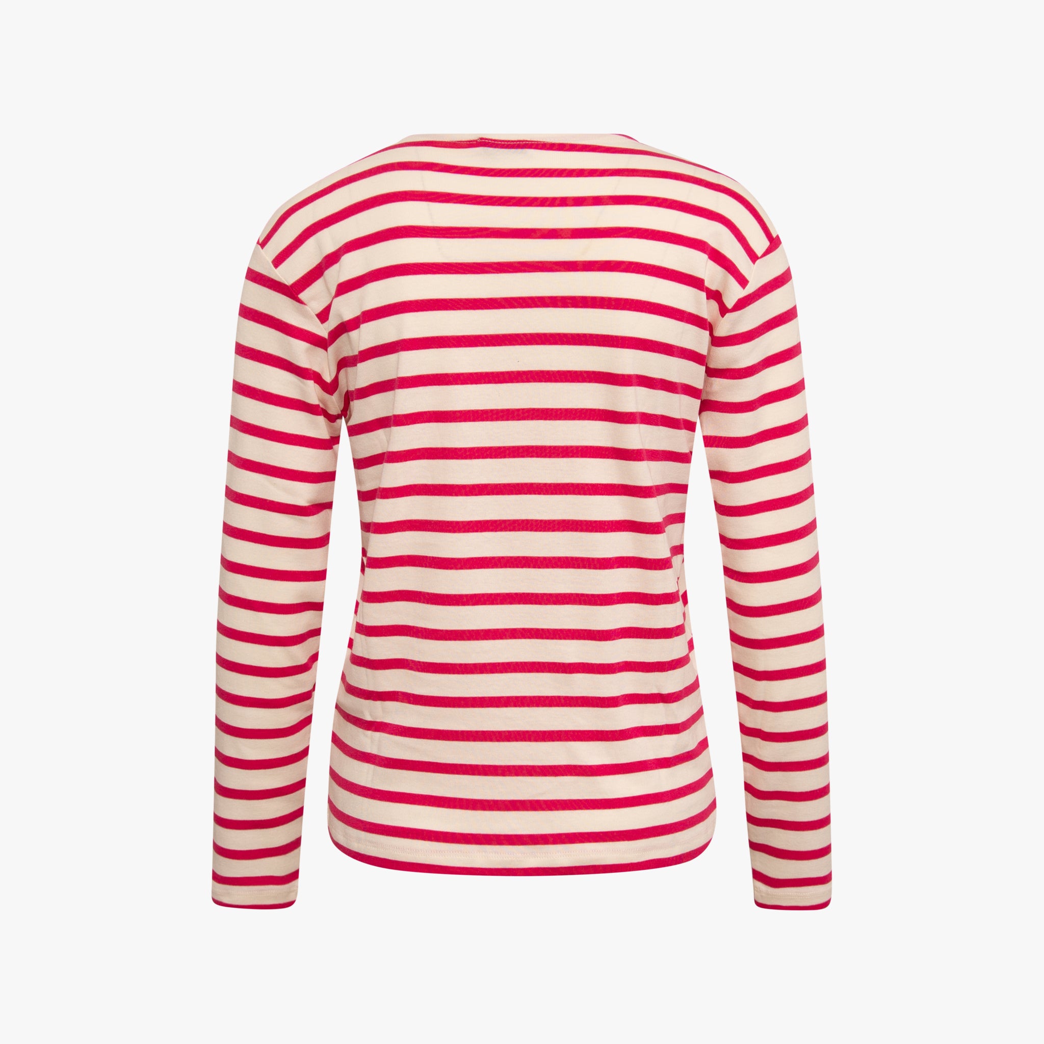 Longsleeve gestreift | himbeer