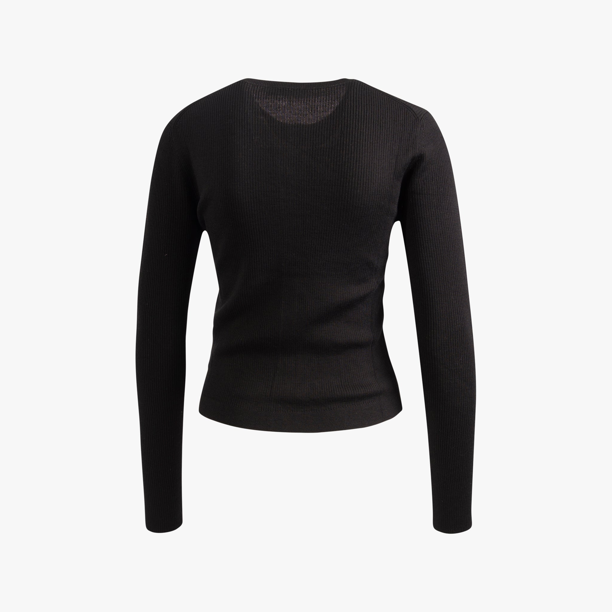 Cardigan Ripp Optik | schwarz