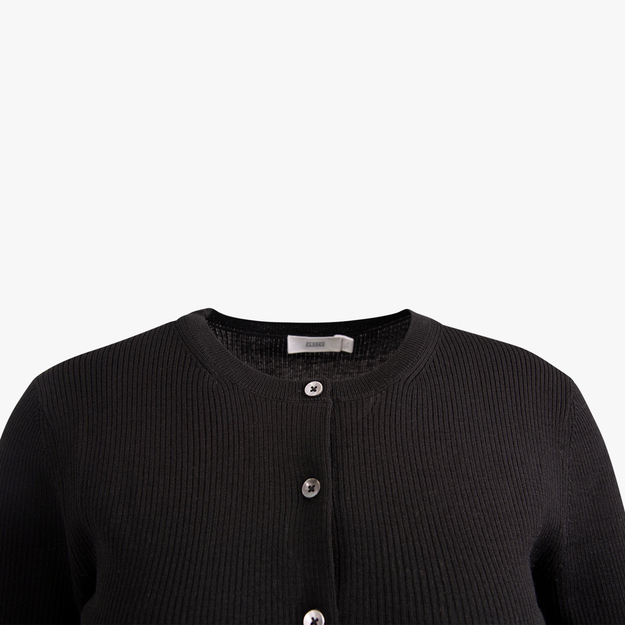Cardigan Ripp Optik | schwarz