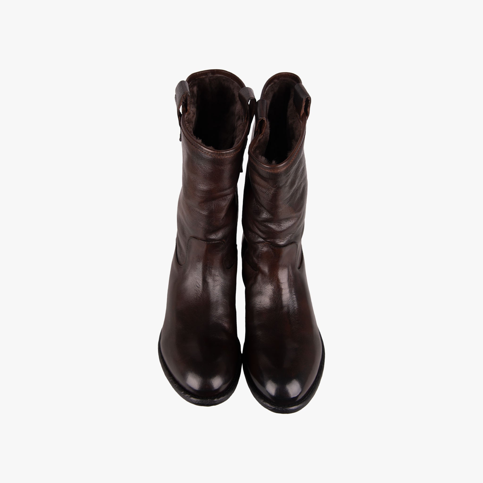 Crispiniano Bootie Lammfell | braun