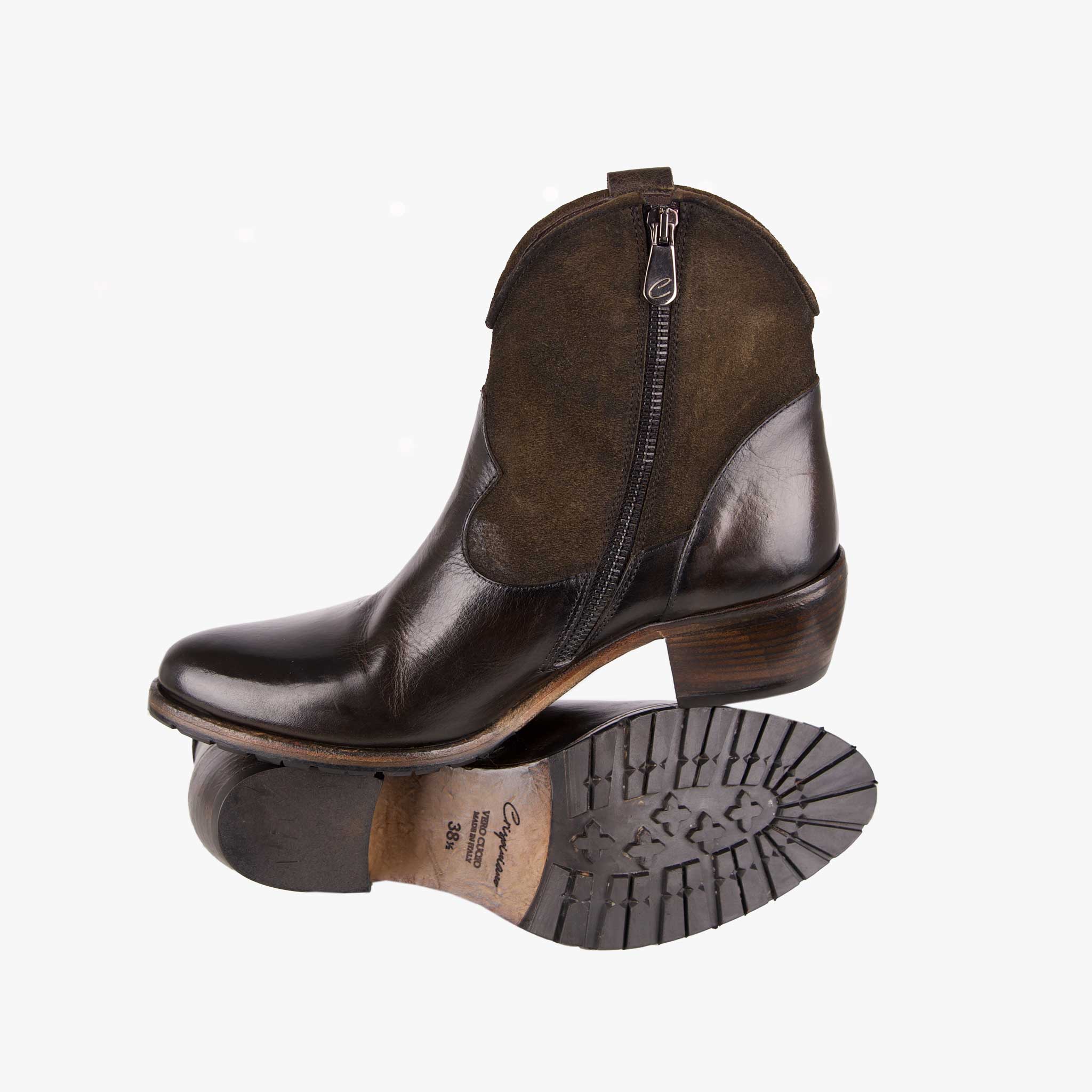 Crispiniano Stiefelette Texana | dunkelbraun