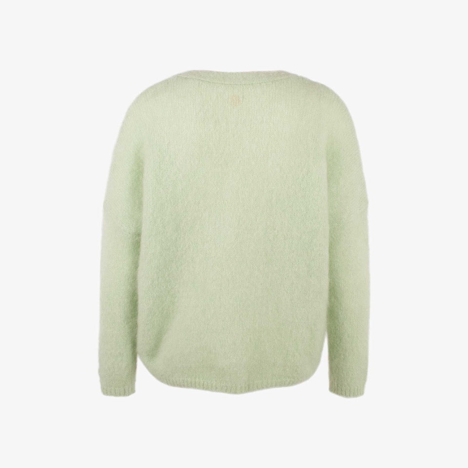Cardigan Flauschig, Rückenansicht | minze