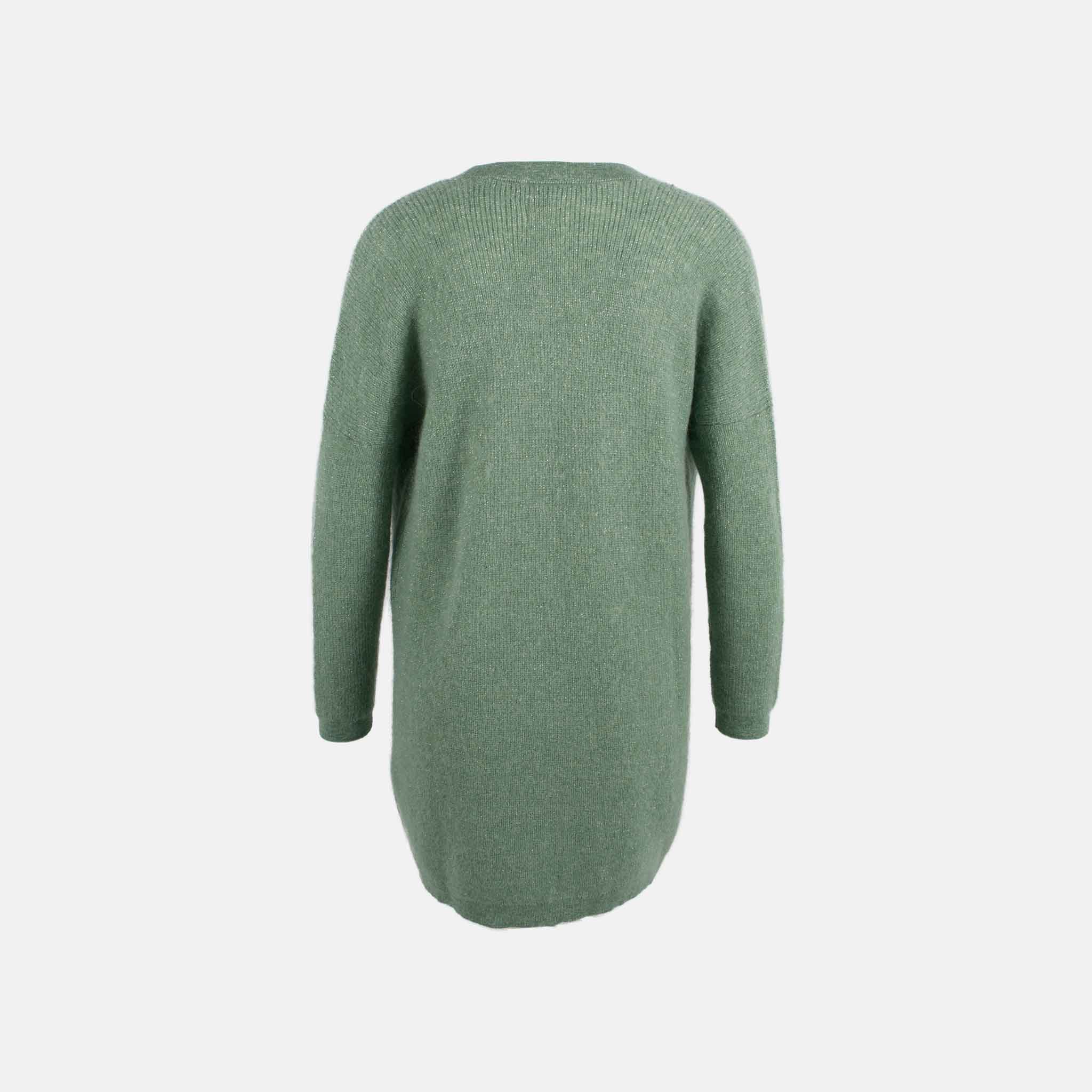 Des Petits Hauts Cardigan Alberta hinten | grün