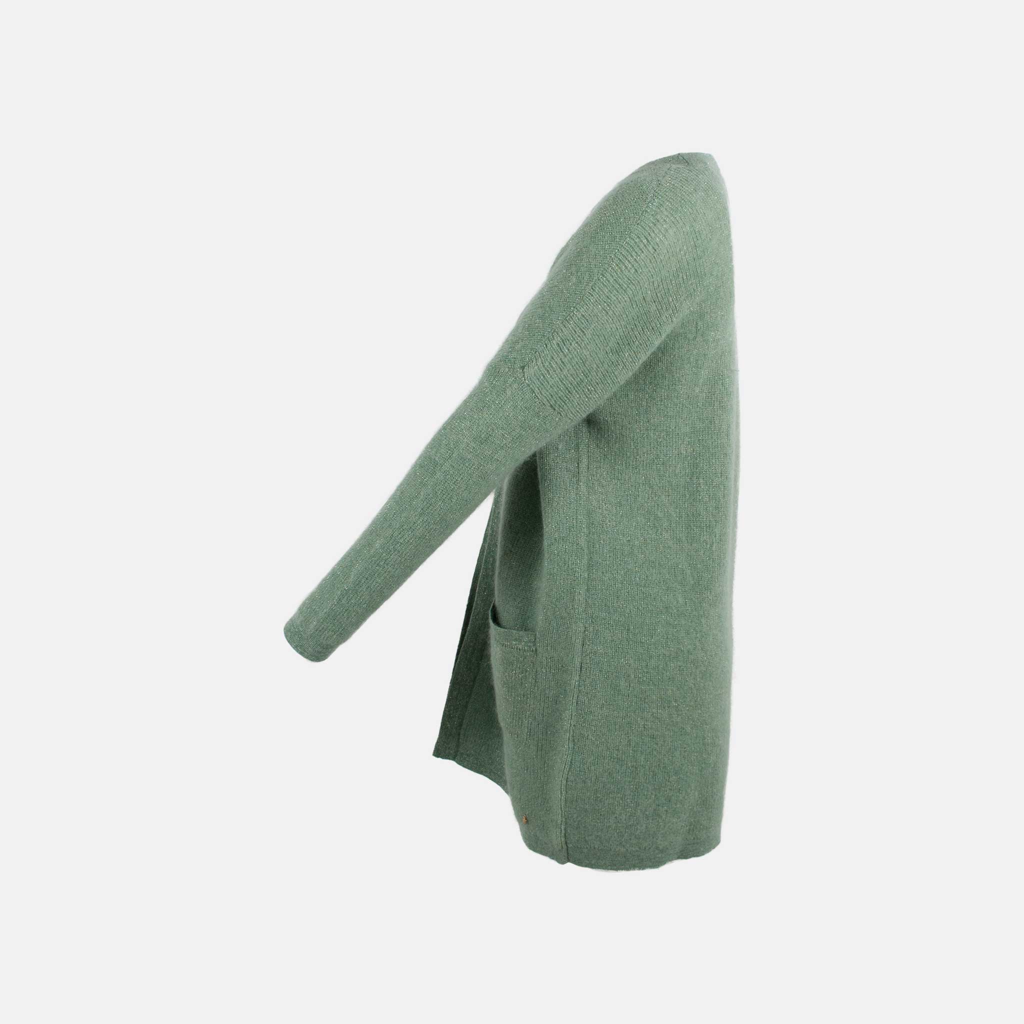 Des Petits Hauts Cardigan Alberta Seite | grün