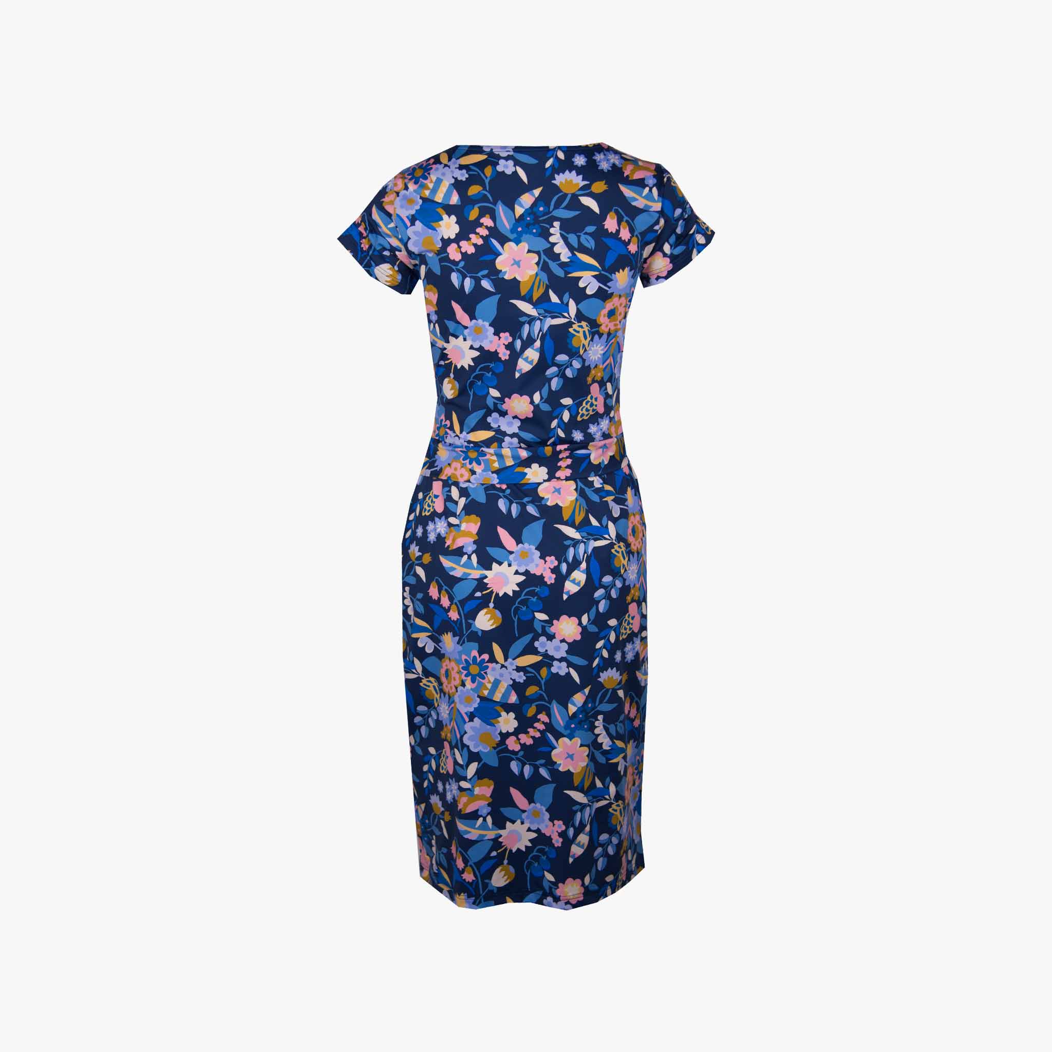 Ellen Eisemann Jerseykleid schmal | blau