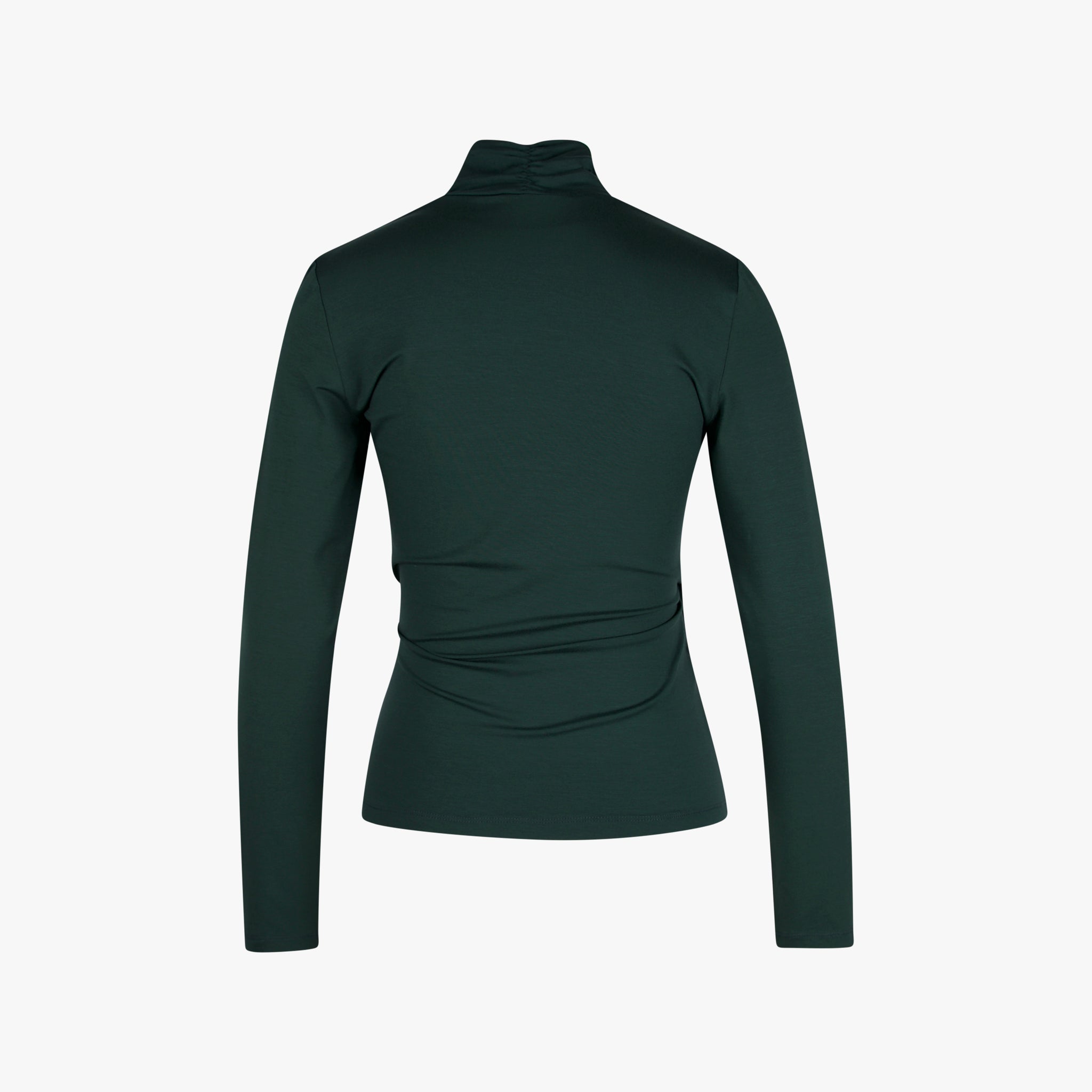 Ellen Eisemann Shirt Wickeloptik Viola | dunkelgrün