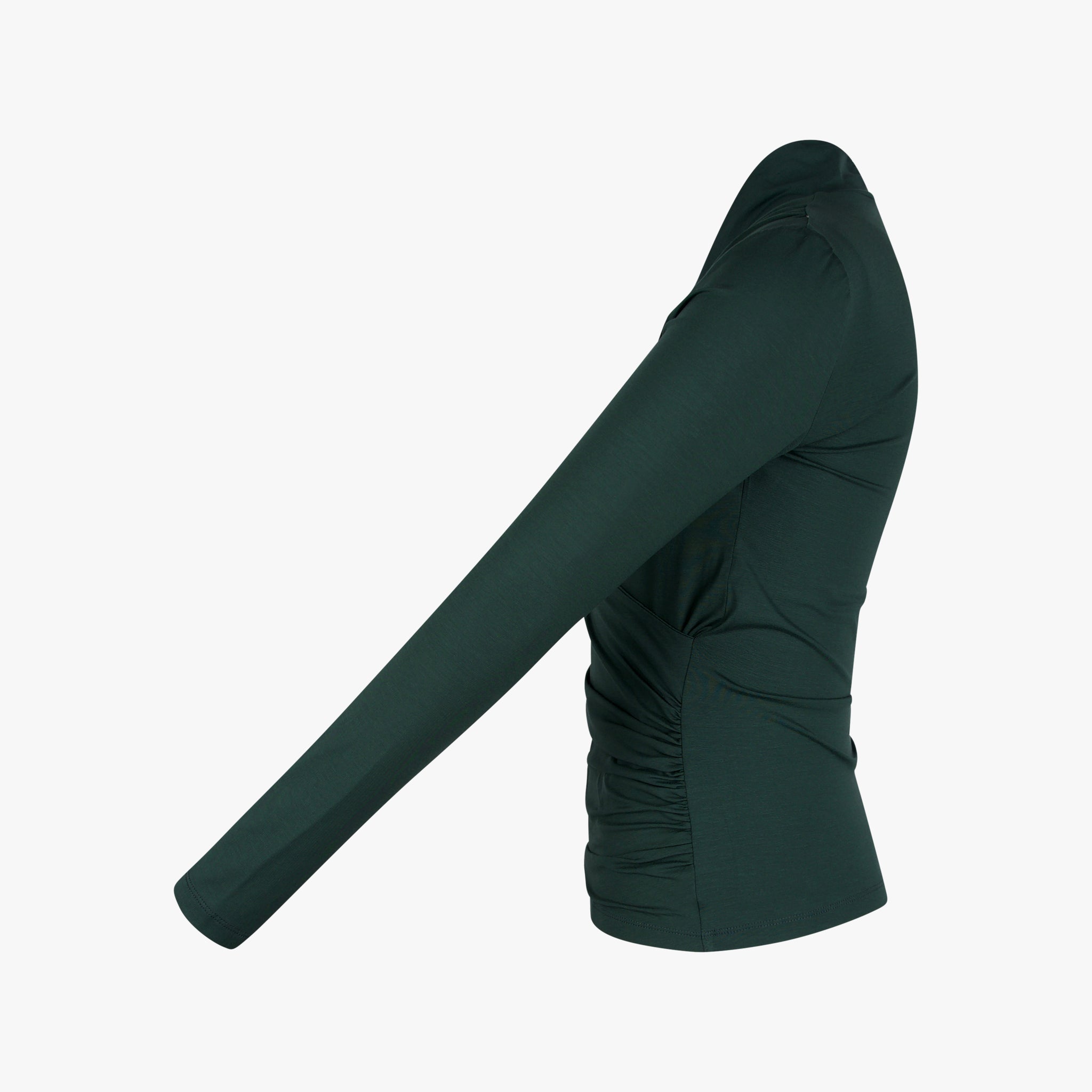 Ellen Eisemann Shirt Wickeloptik Viola | dunkelgrün