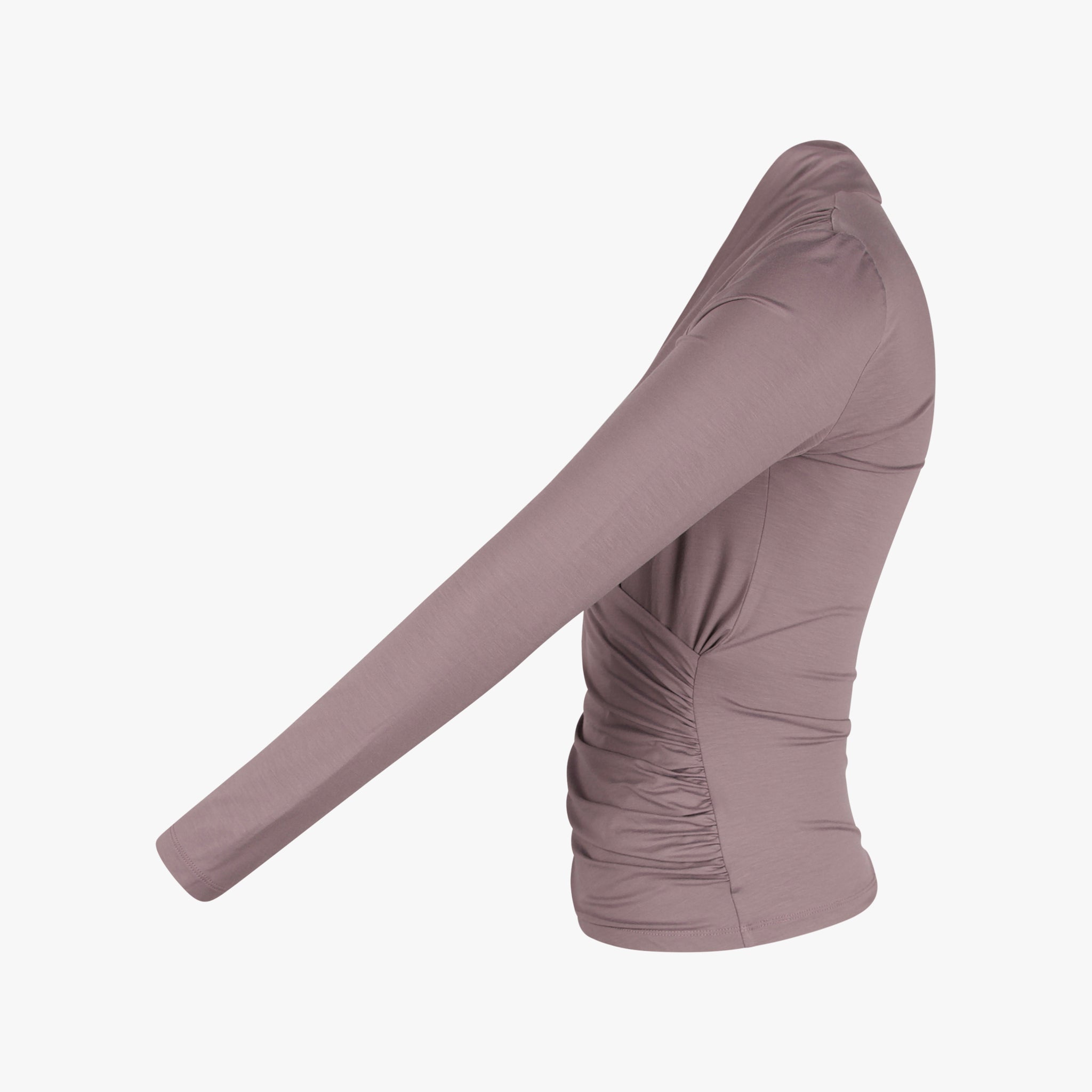 Ellen Eisemann Shirt Wickeloptik Viola | taupe